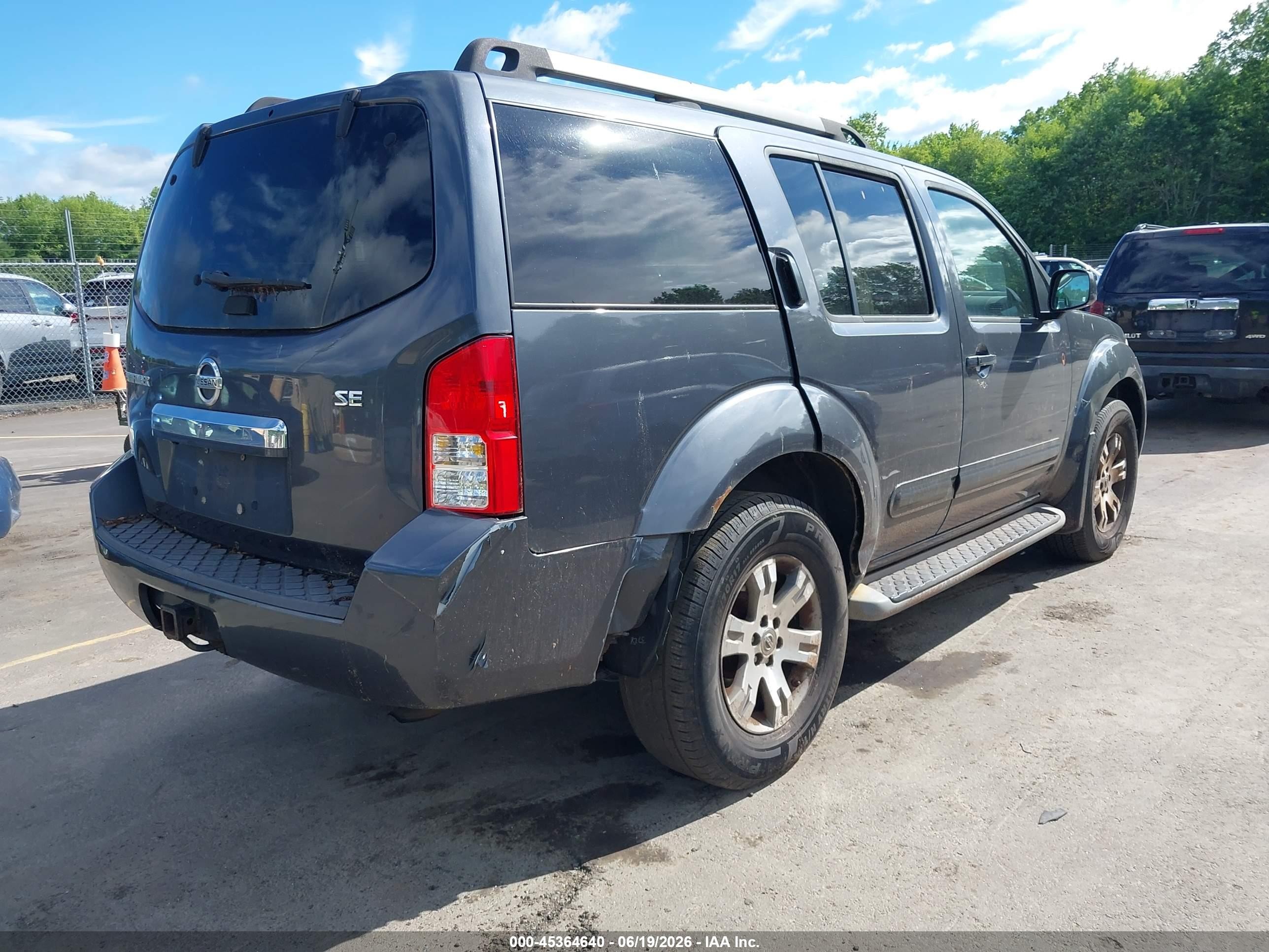 2010 Nissan Pathfinder Se Gray vin: 5N1AR1NB2AC606034