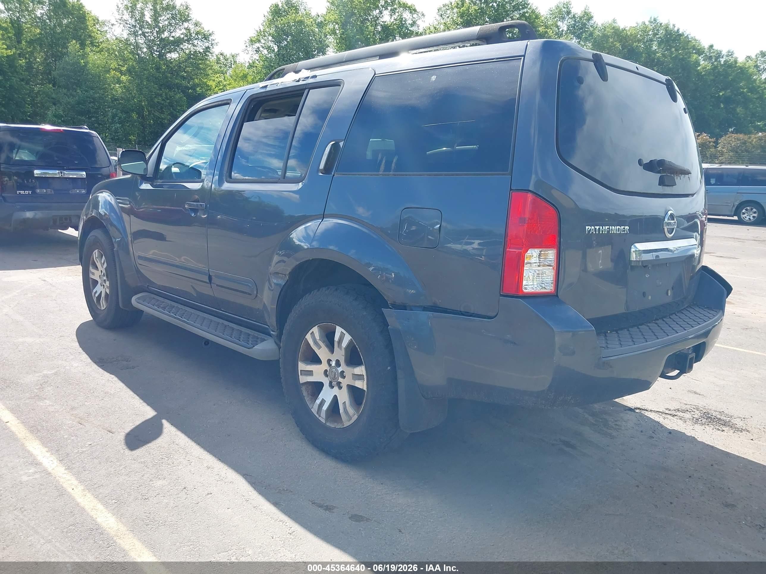 2010 Nissan Pathfinder Se Gray vin: 5N1AR1NB2AC606034