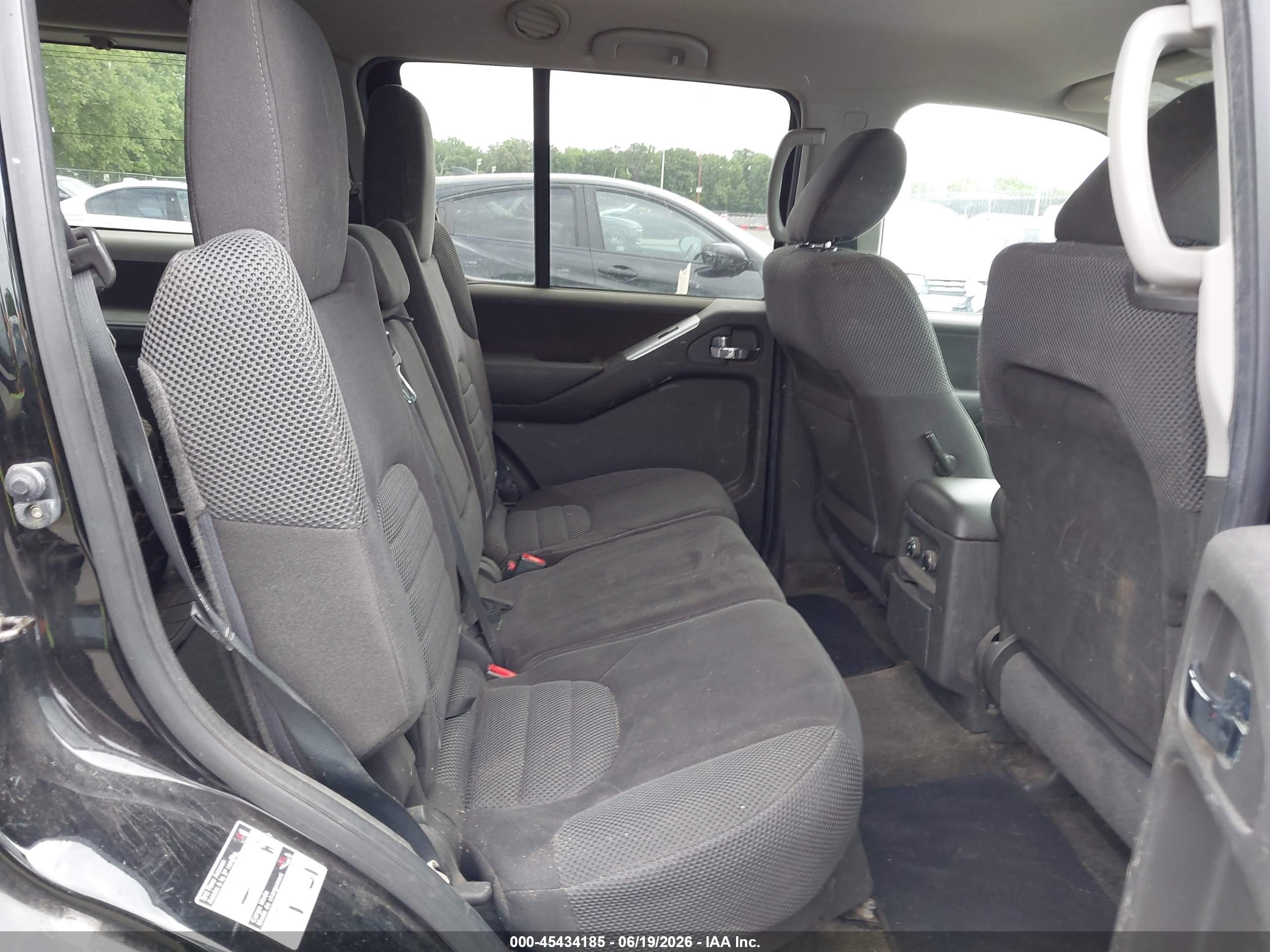 2012 Nissan Pathfinder Sv Black vin: 5N1AR1NB2CC619322