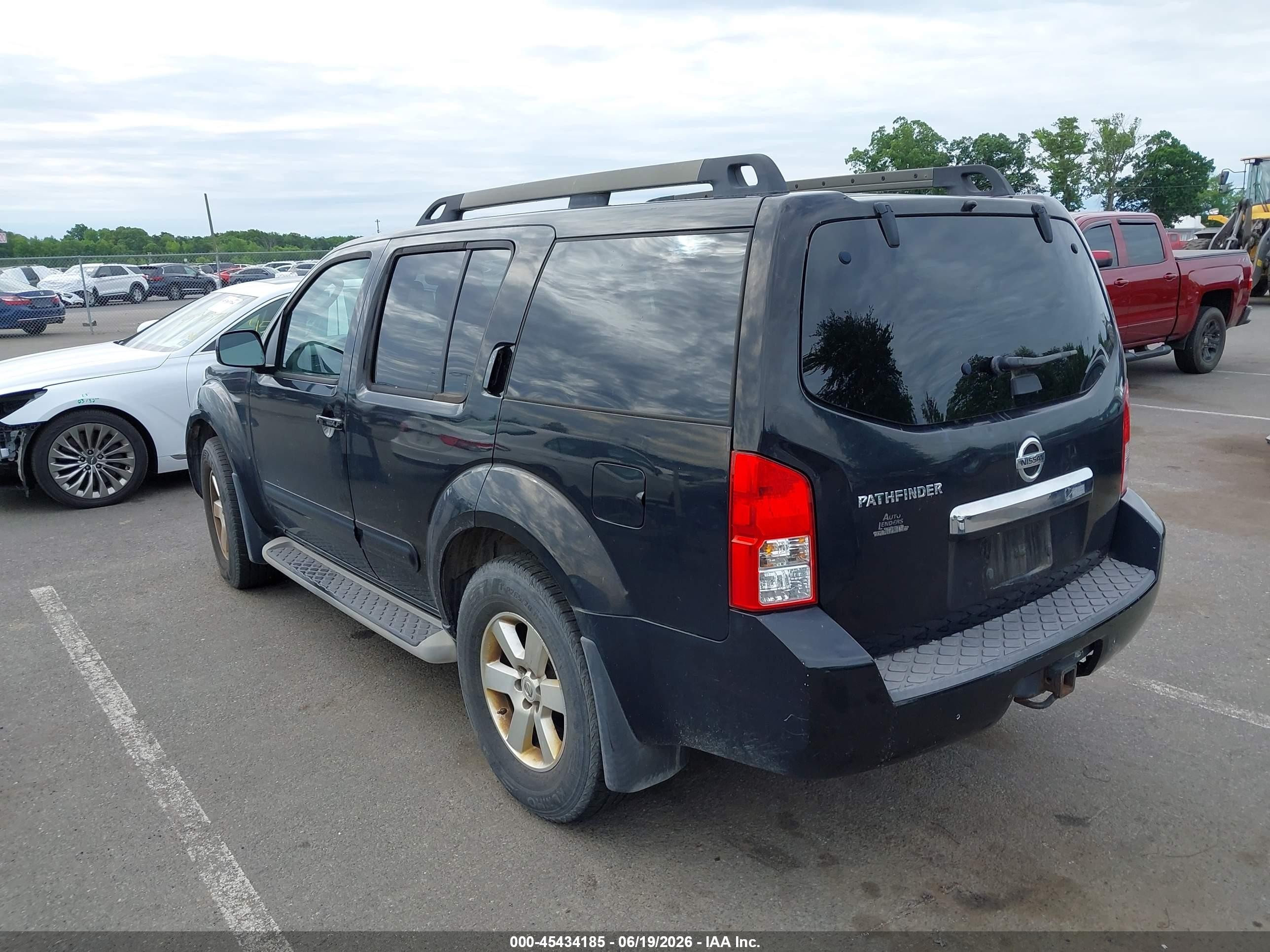 2012 Nissan Pathfinder Sv Black vin: 5N1AR1NB2CC619322