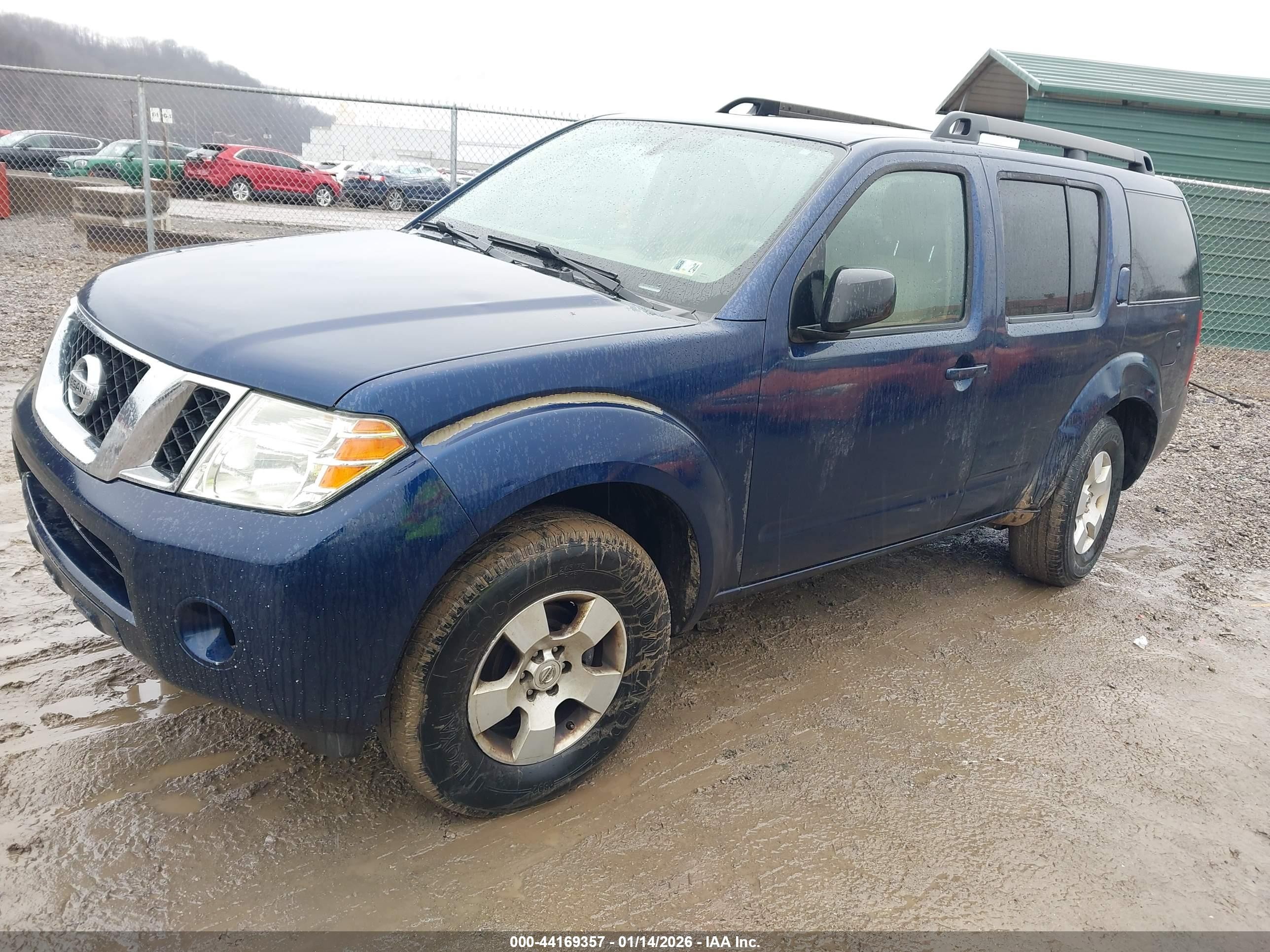 2012 Nissan Pathfinder S Синий vin: 5N1AR1NB2CC640428