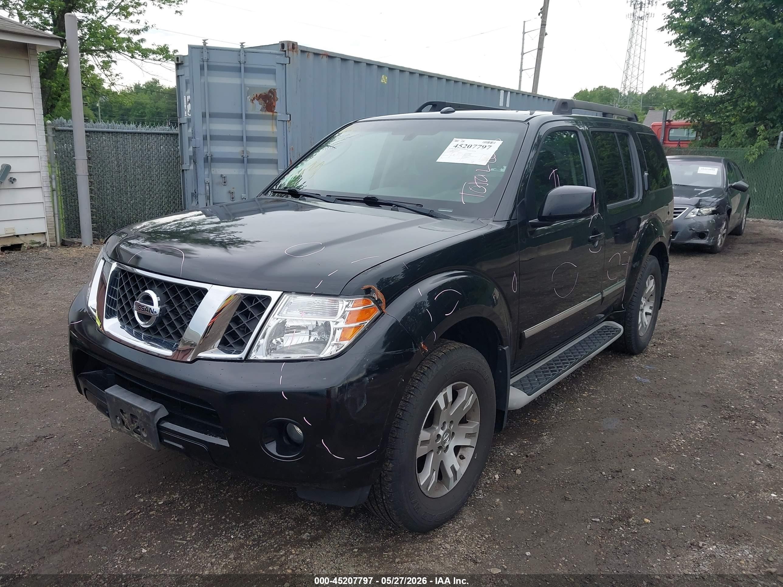2011 Nissan Pathfinder Silver Black vin: 5N1AR1NB3BC607632