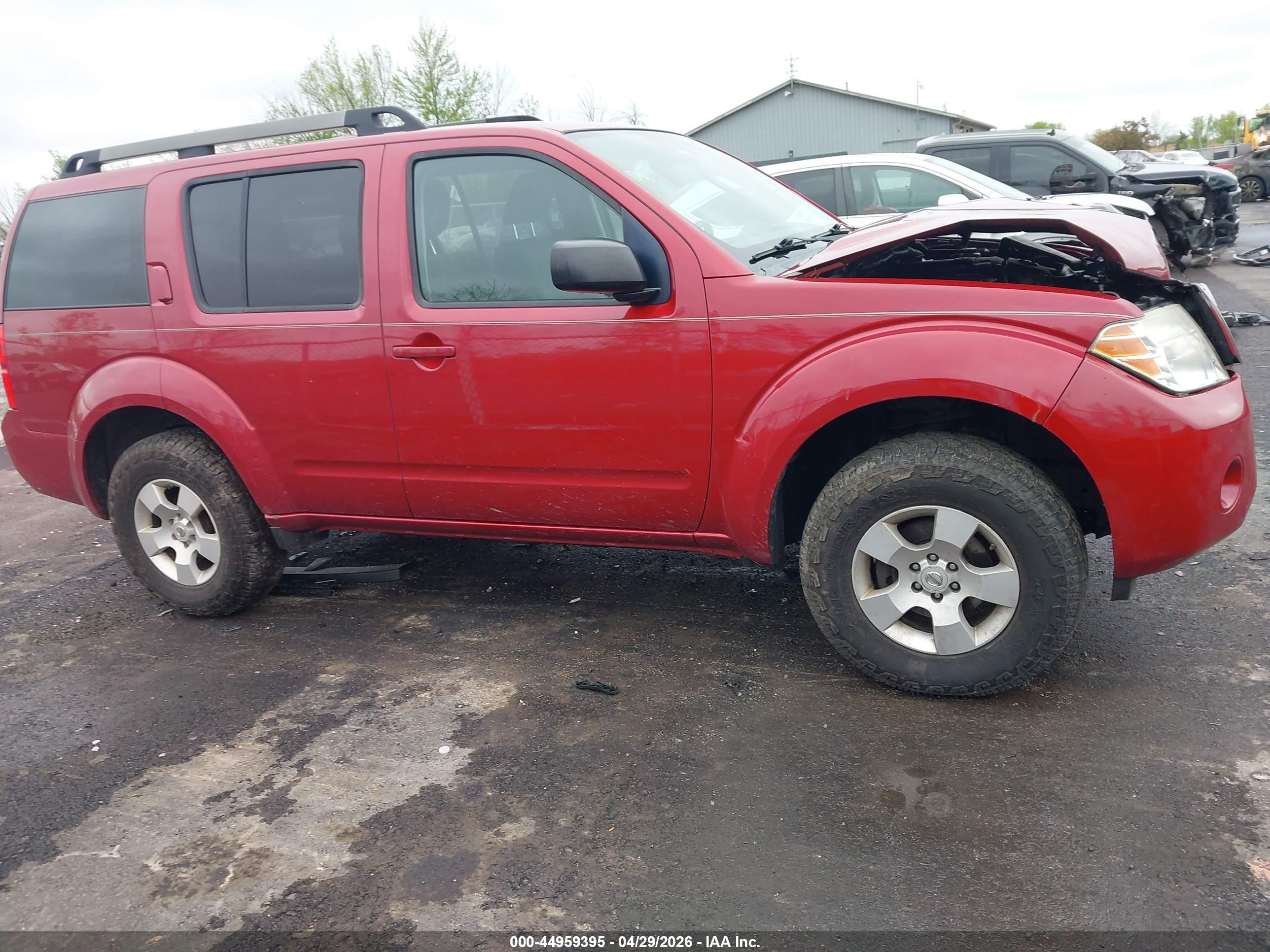 2012 Nissan Pathfinder S Красный vin: 5N1AR1NB3CC628854
