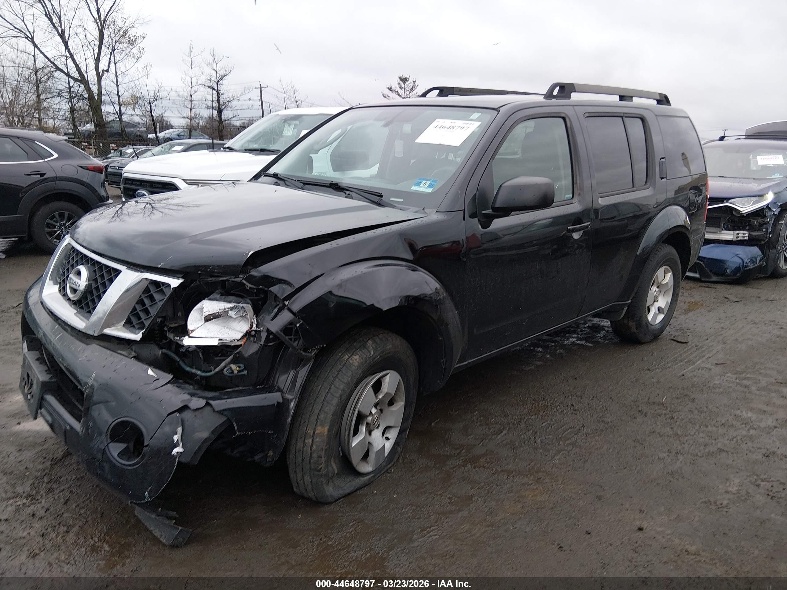 2010 Nissan Pathfinder S Black vin: 5N1AR1NB4AC625460