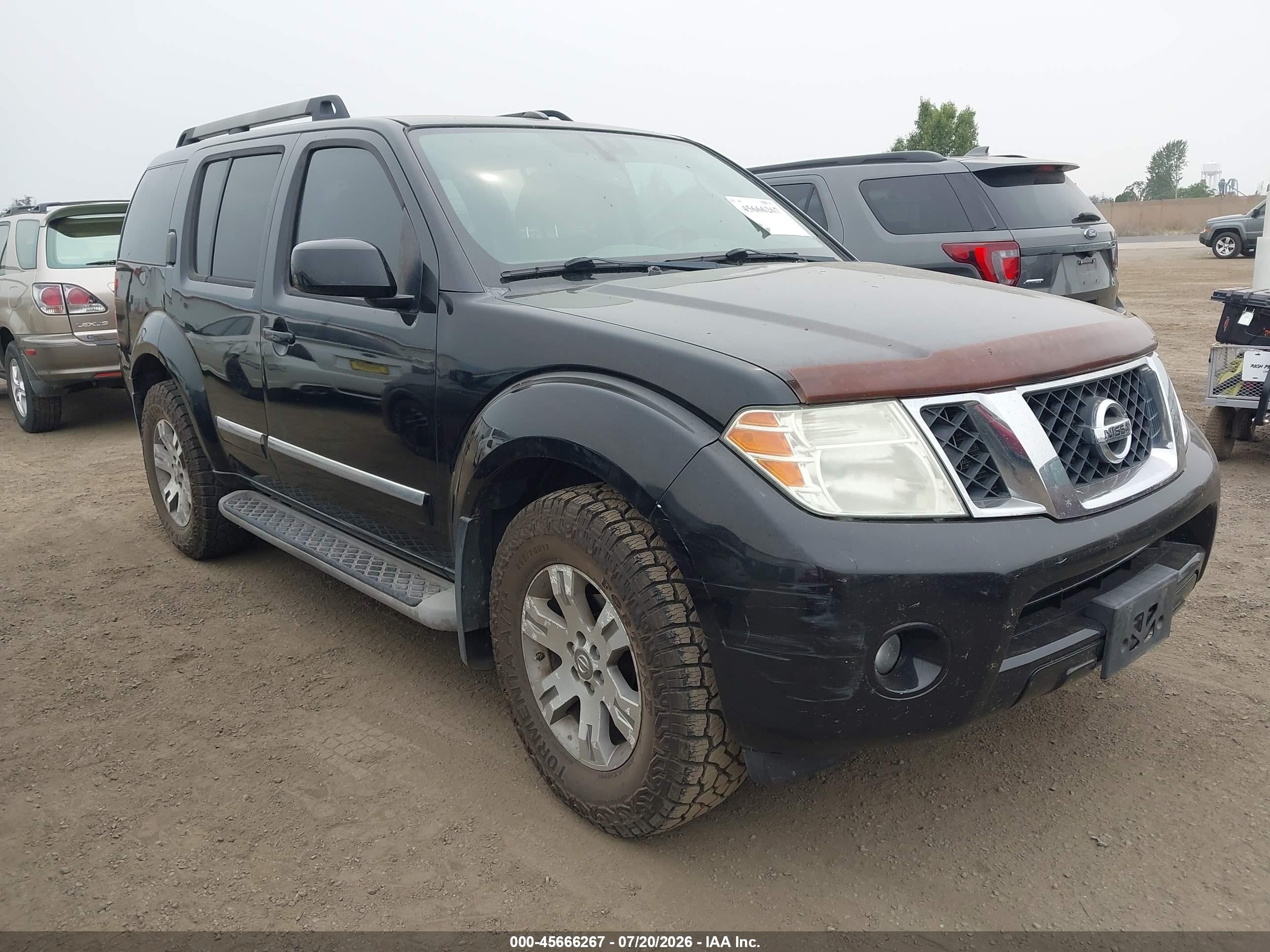 2011 Nissan Pathfinder Silver Black vin: 5N1AR1NB4BC605243
