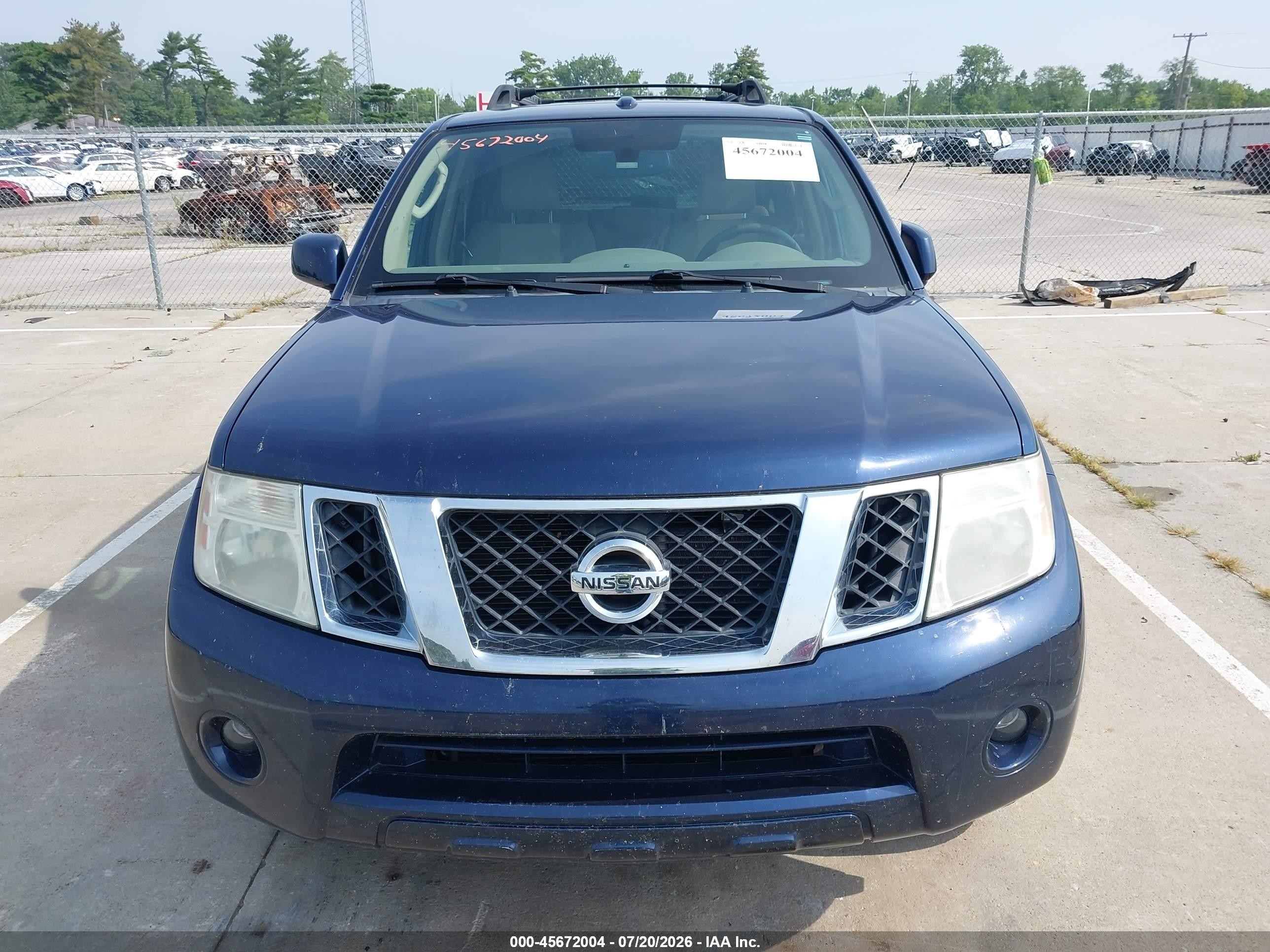 2010 Nissan Pathfinder Se Blue vin: 5N1AR1NB5AC608201