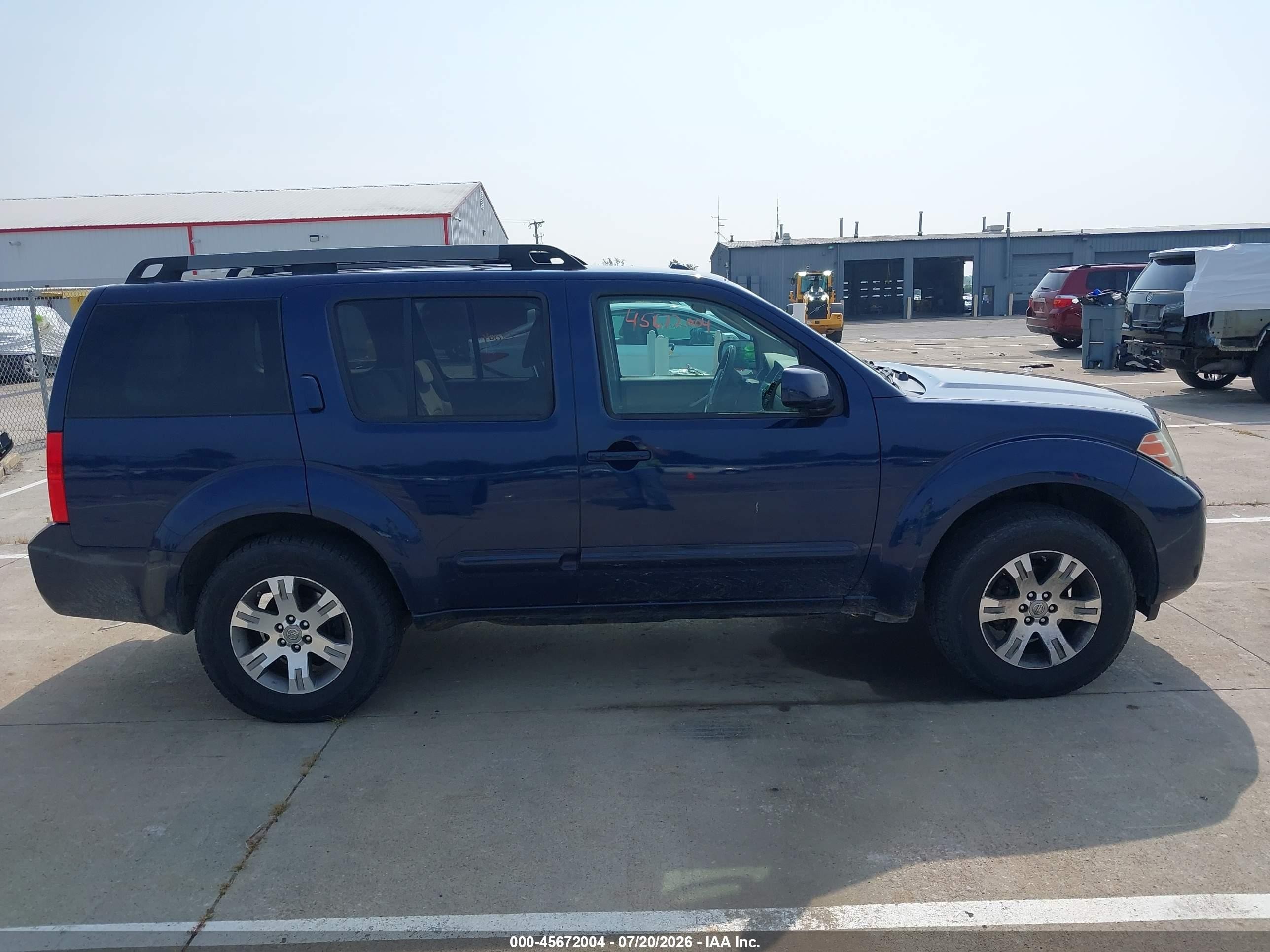 2010 Nissan Pathfinder Se Blue vin: 5N1AR1NB5AC608201