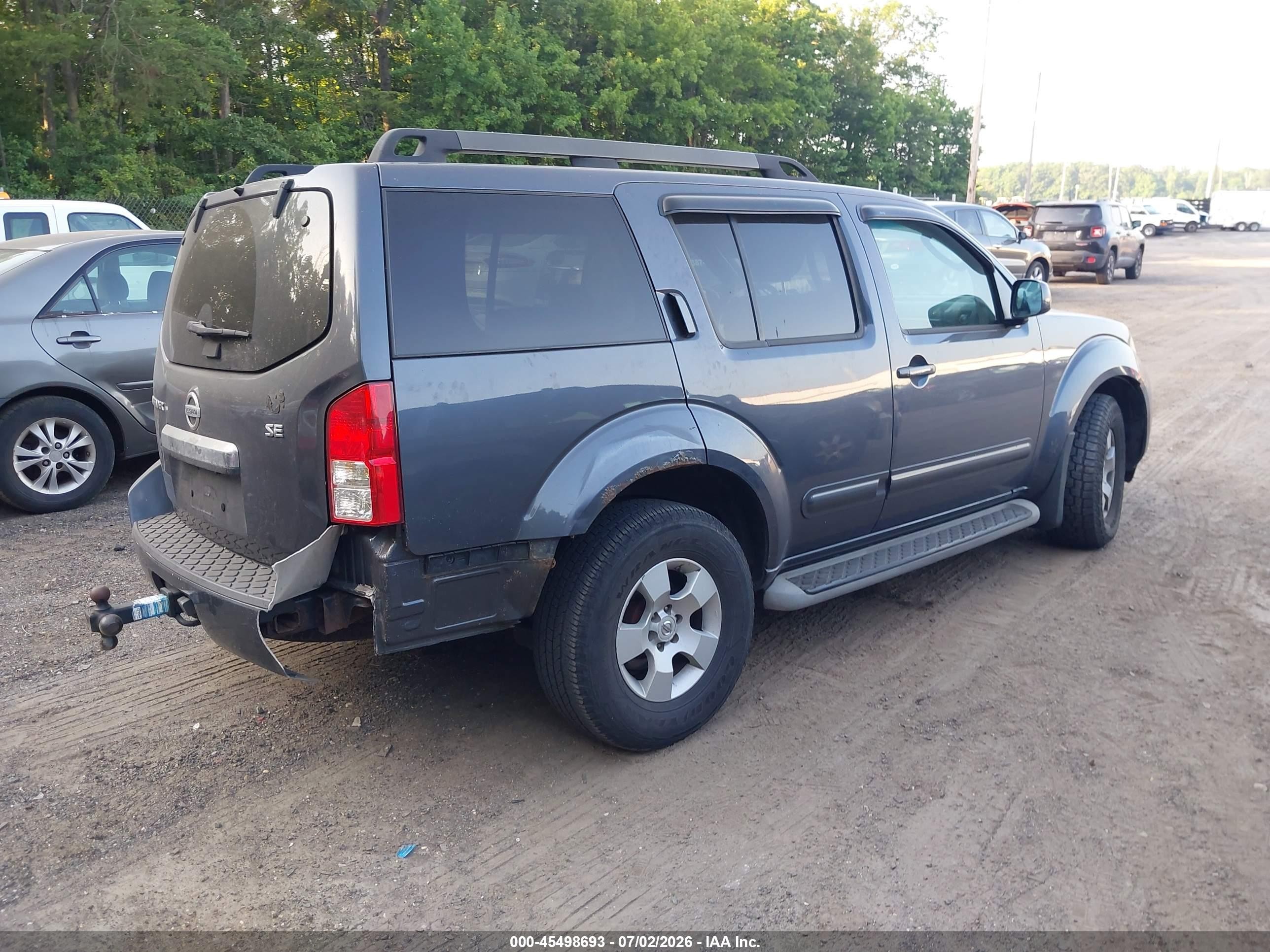 2010 Nissan Pathfinder Se Gray vin: 5N1AR1NB5AC612930