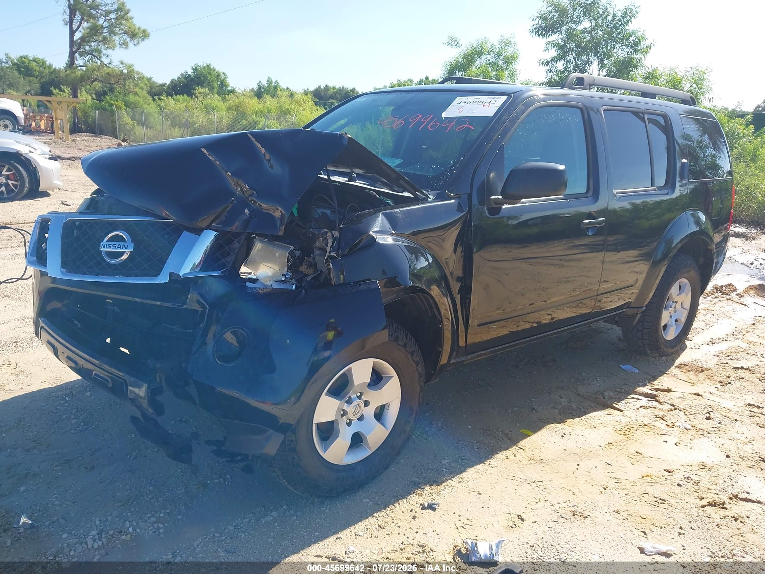 2011 Nissan Pathfinder S Черный vin: 5N1AR1NB5BC609222
