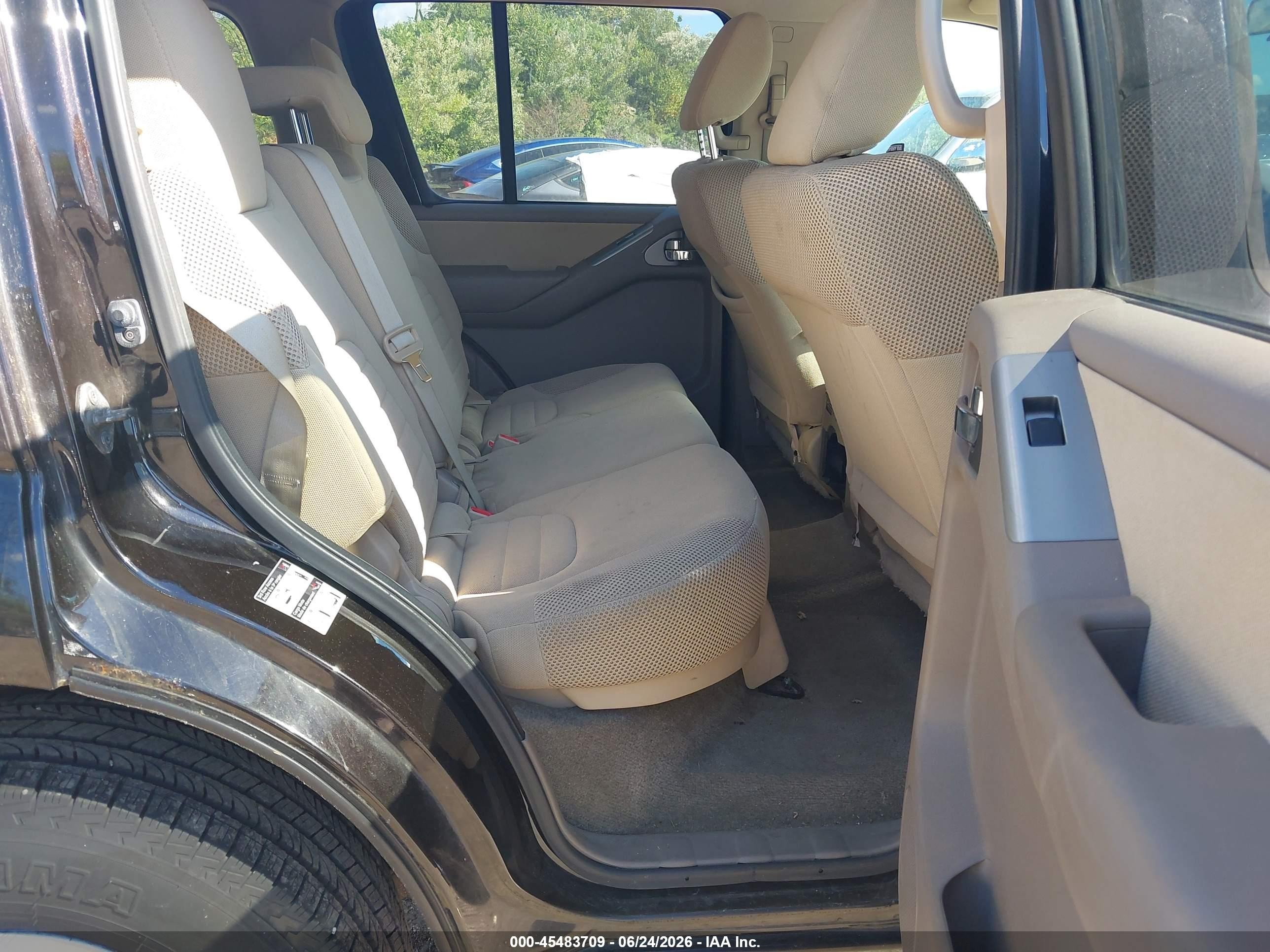 2012 Nissan Pathfinder S Black vin: 5N1AR1NB5CC605799