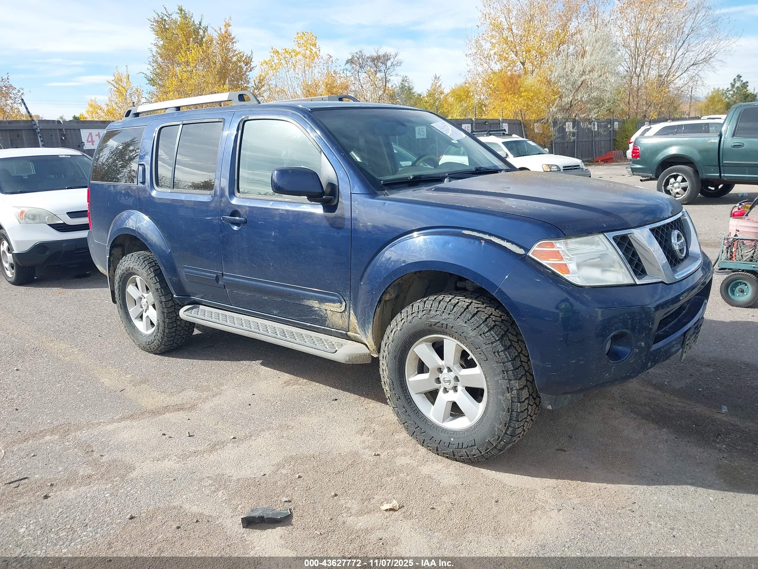 2012 Nissan Pathfinder Sv Dark Blue vin: 5N1AR1NB5CC620173