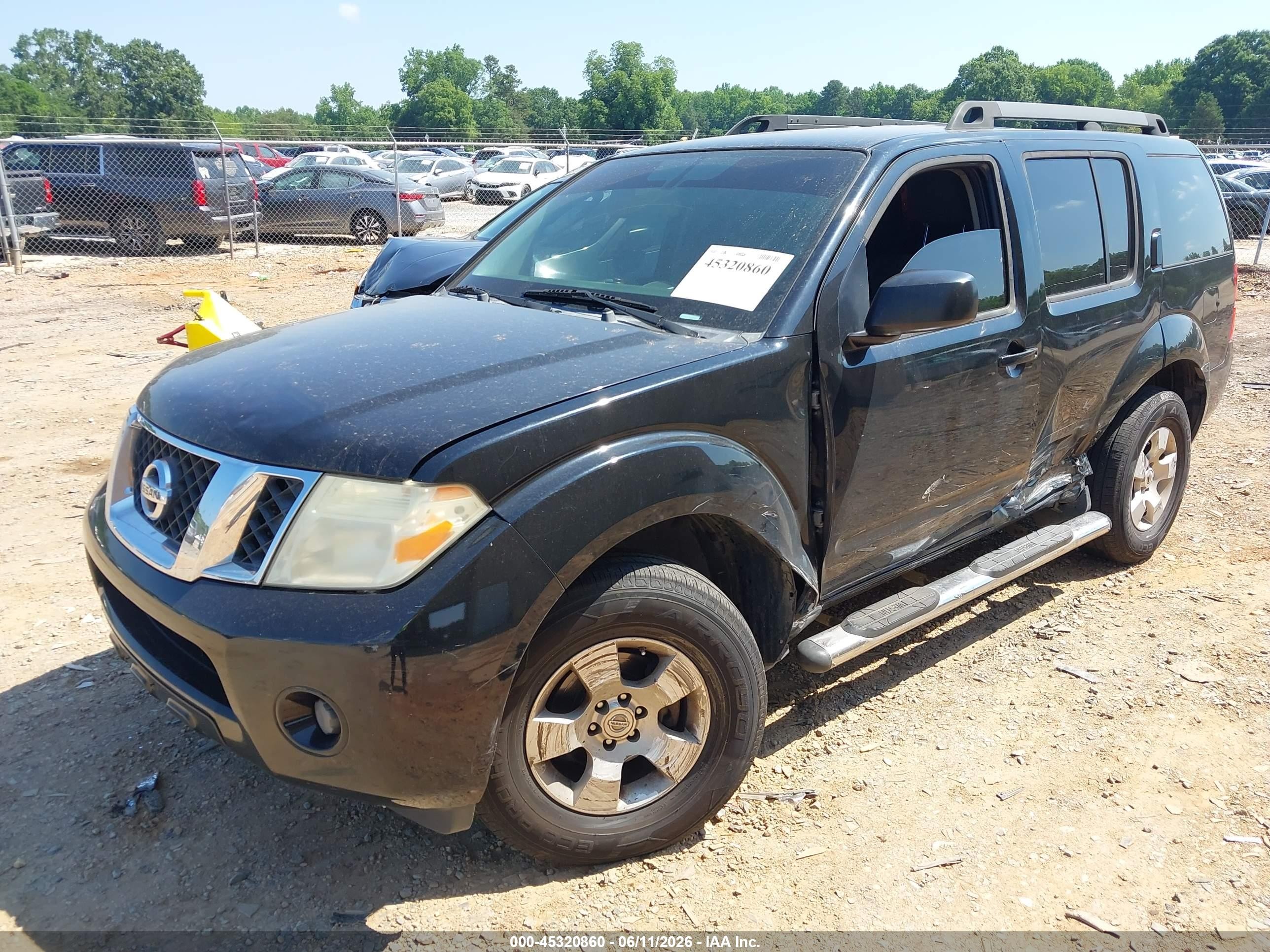 2012 Nissan Pathfinder S Black vin: 5N1AR1NB5CC627205