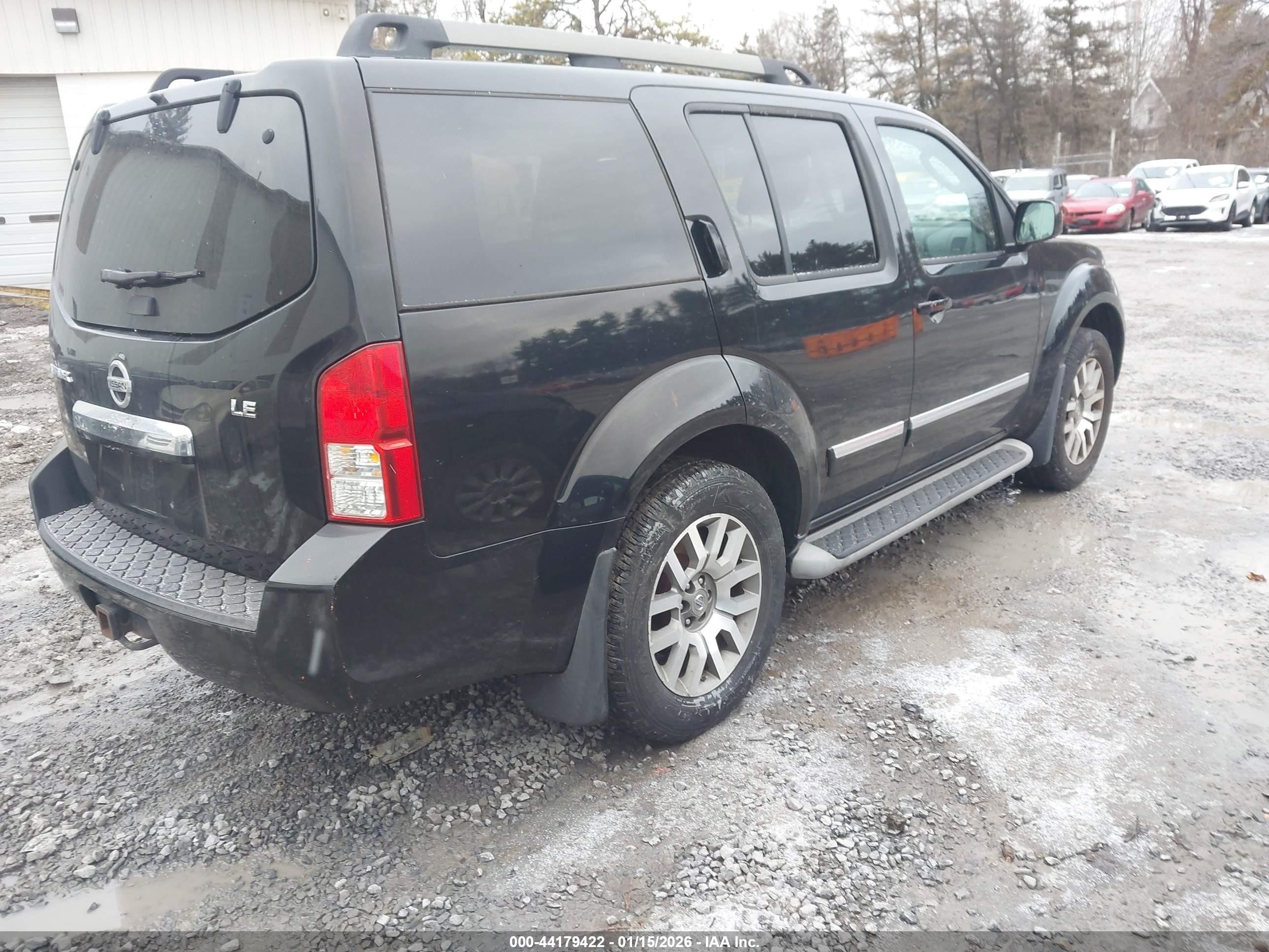 2012 Nissan Pathfinder Le Черный vin: 5N1AR1NB5CC636955