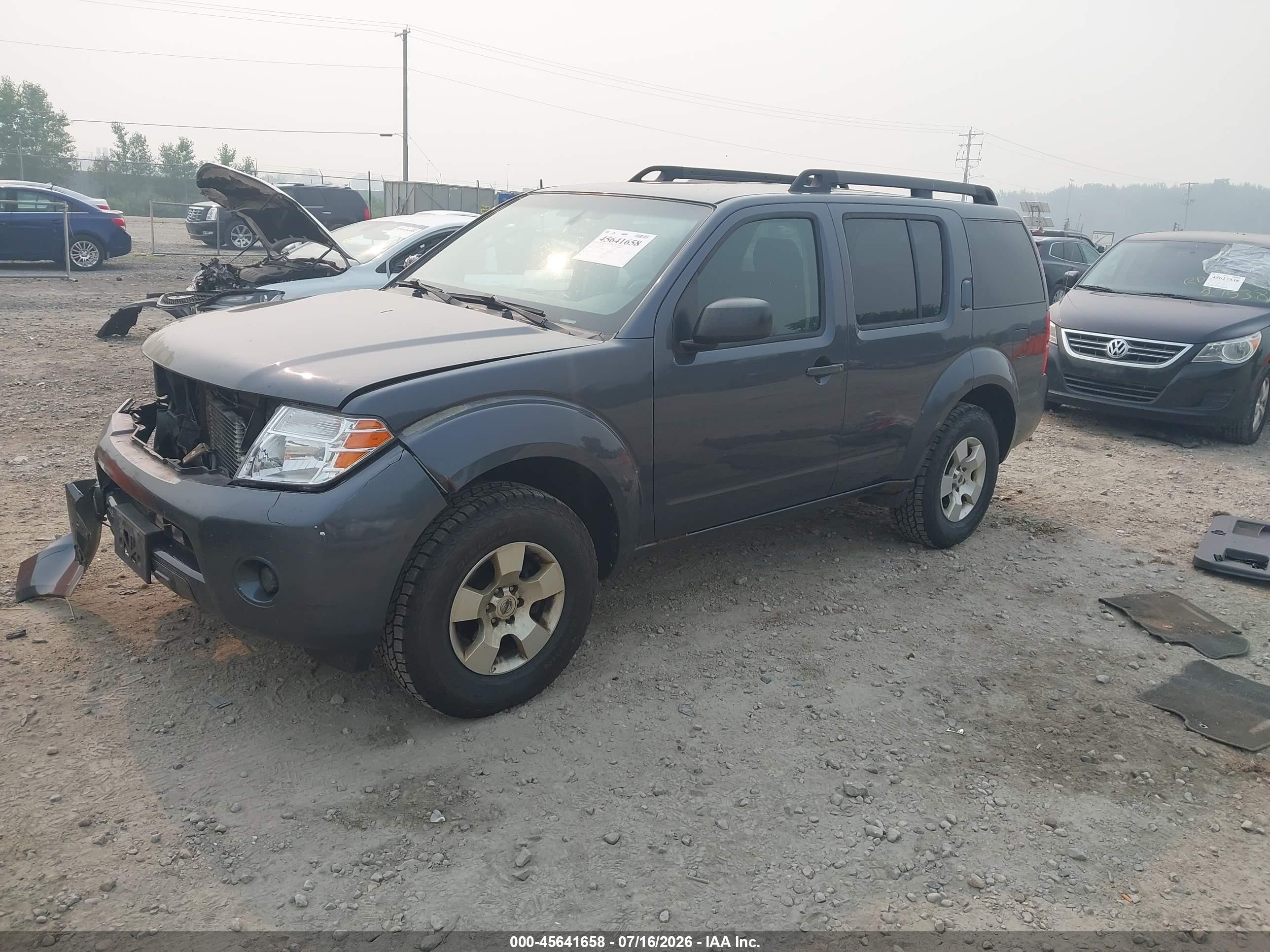 2010 Nissan Pathfinder S Gray vin: 5N1AR1NB6AC629185
