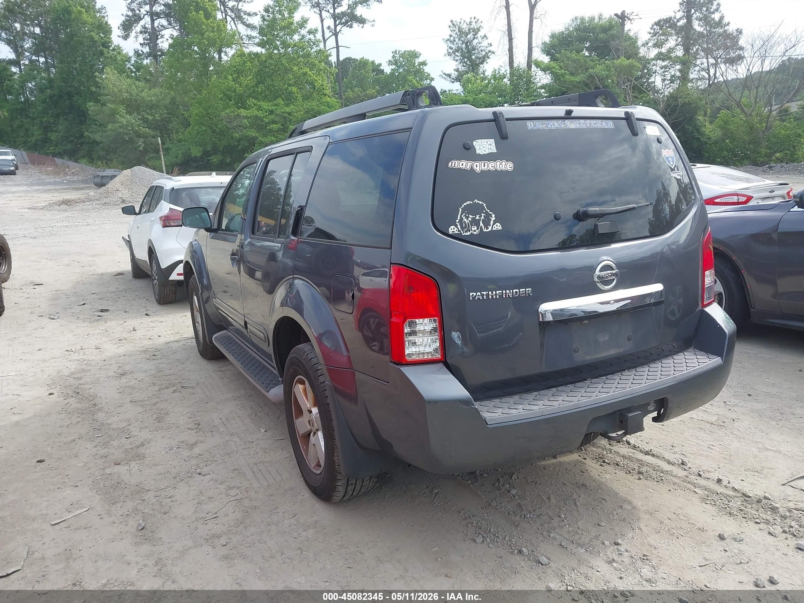 2011 Nissan Pathfinder Sv Gray vin: 5N1AR1NB6BC604112