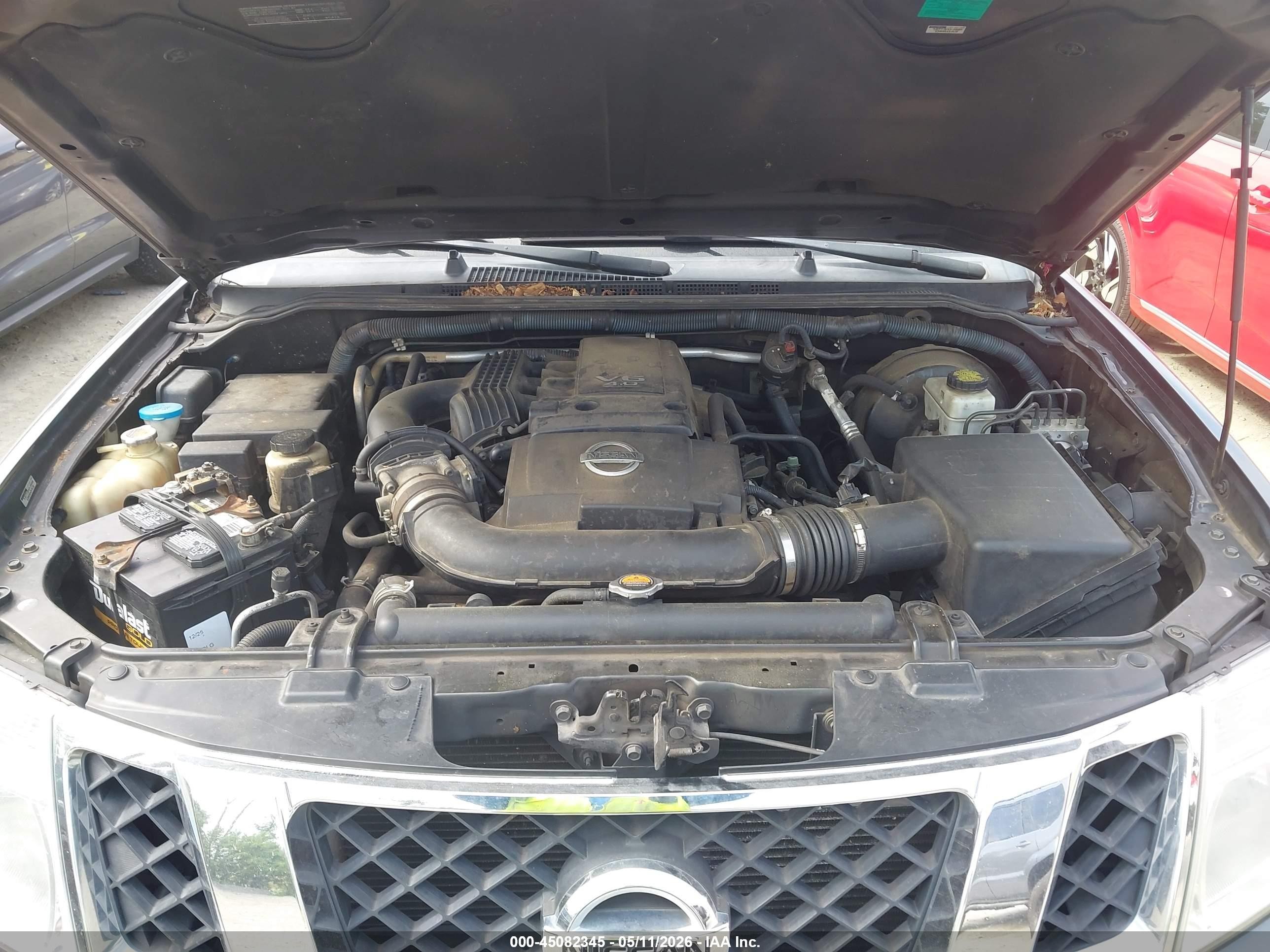 2011 Nissan Pathfinder Sv Gray vin: 5N1AR1NB6BC604112