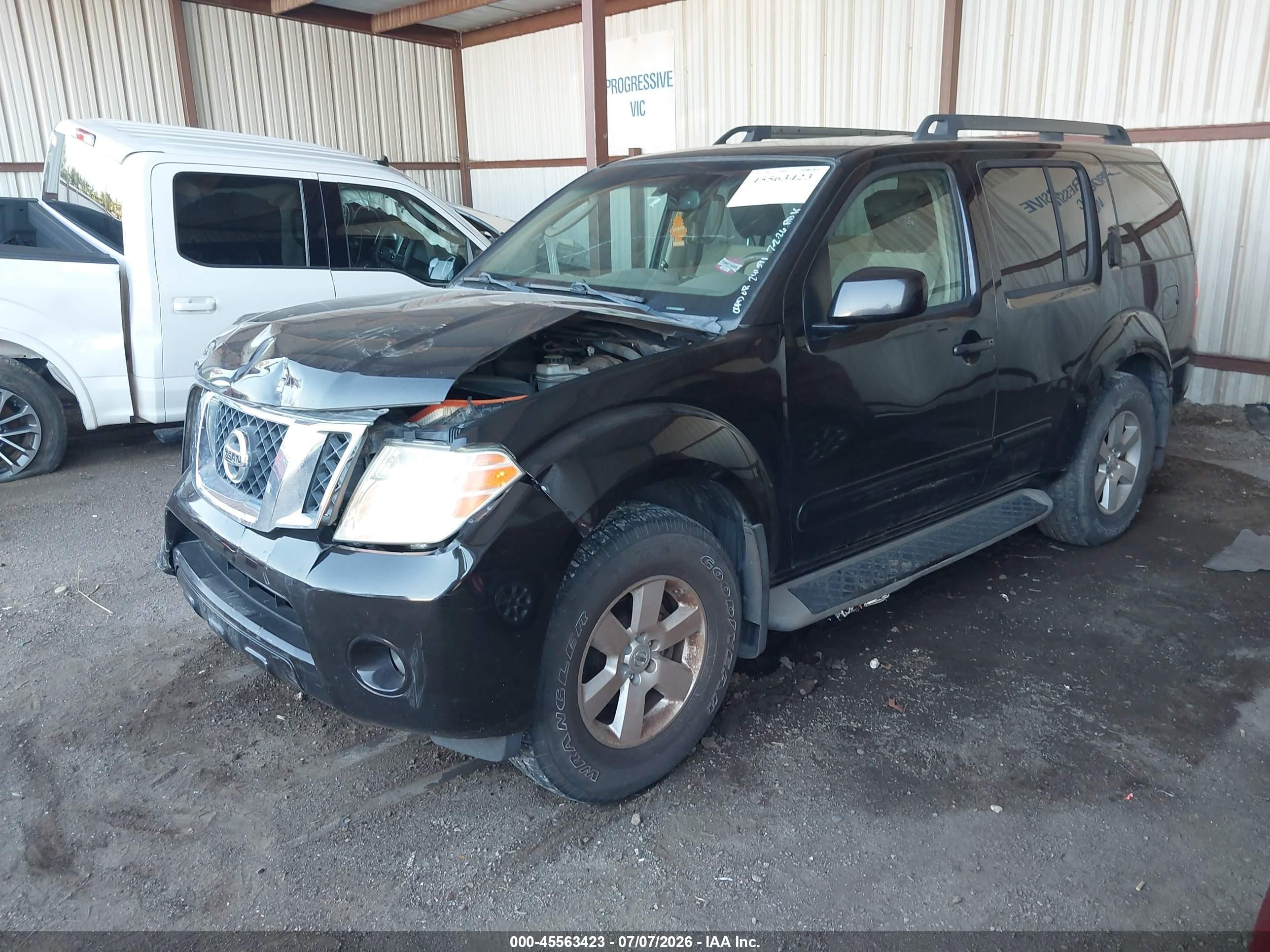 2011 Nissan Pathfinder Sv Black vin: 5N1AR1NB6BC604997