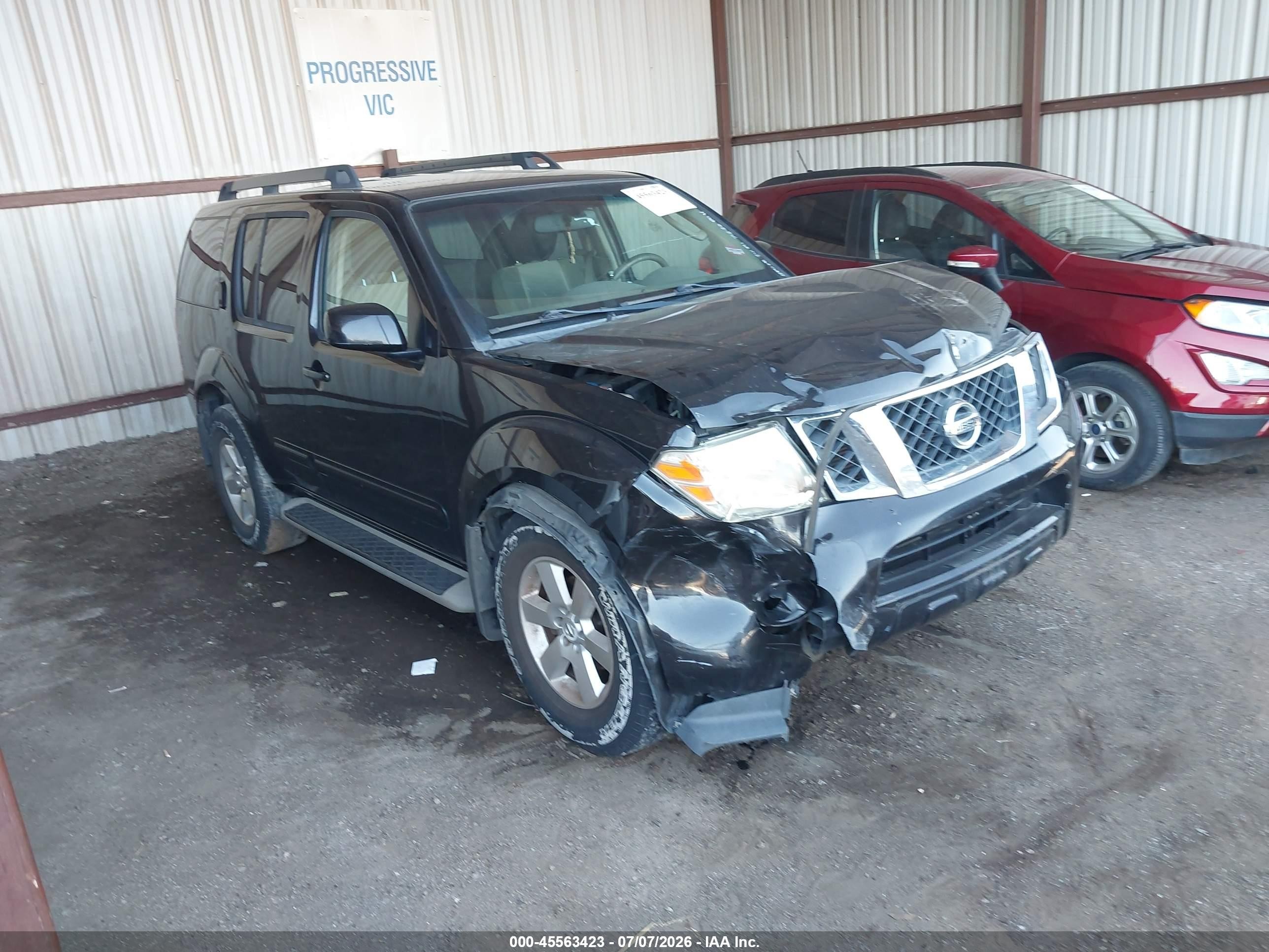 2011 Nissan Pathfinder Sv Black vin: 5N1AR1NB6BC604997