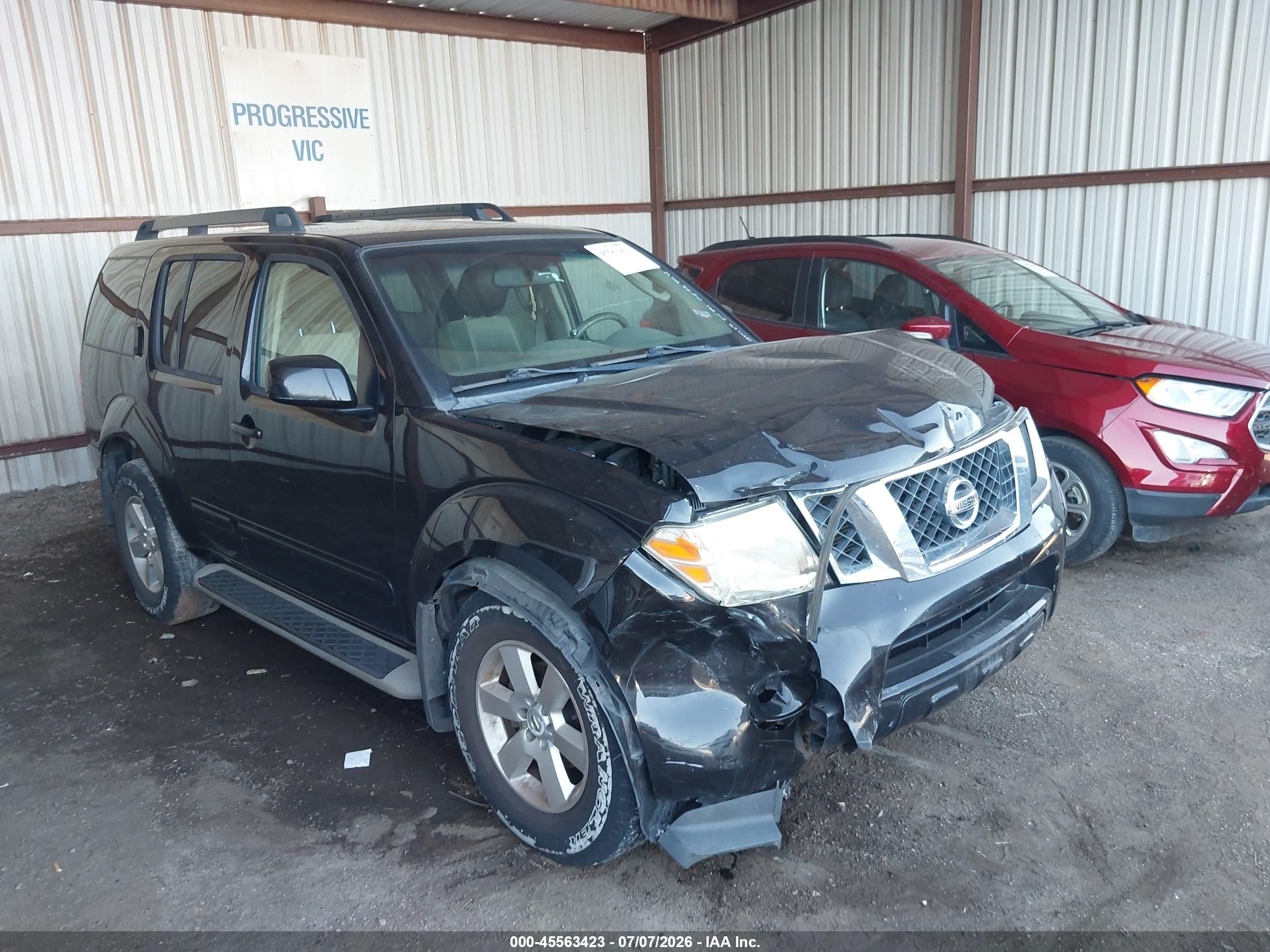 2011 Nissan Pathfinder Sv Black vin: 5N1AR1NB6BC604997