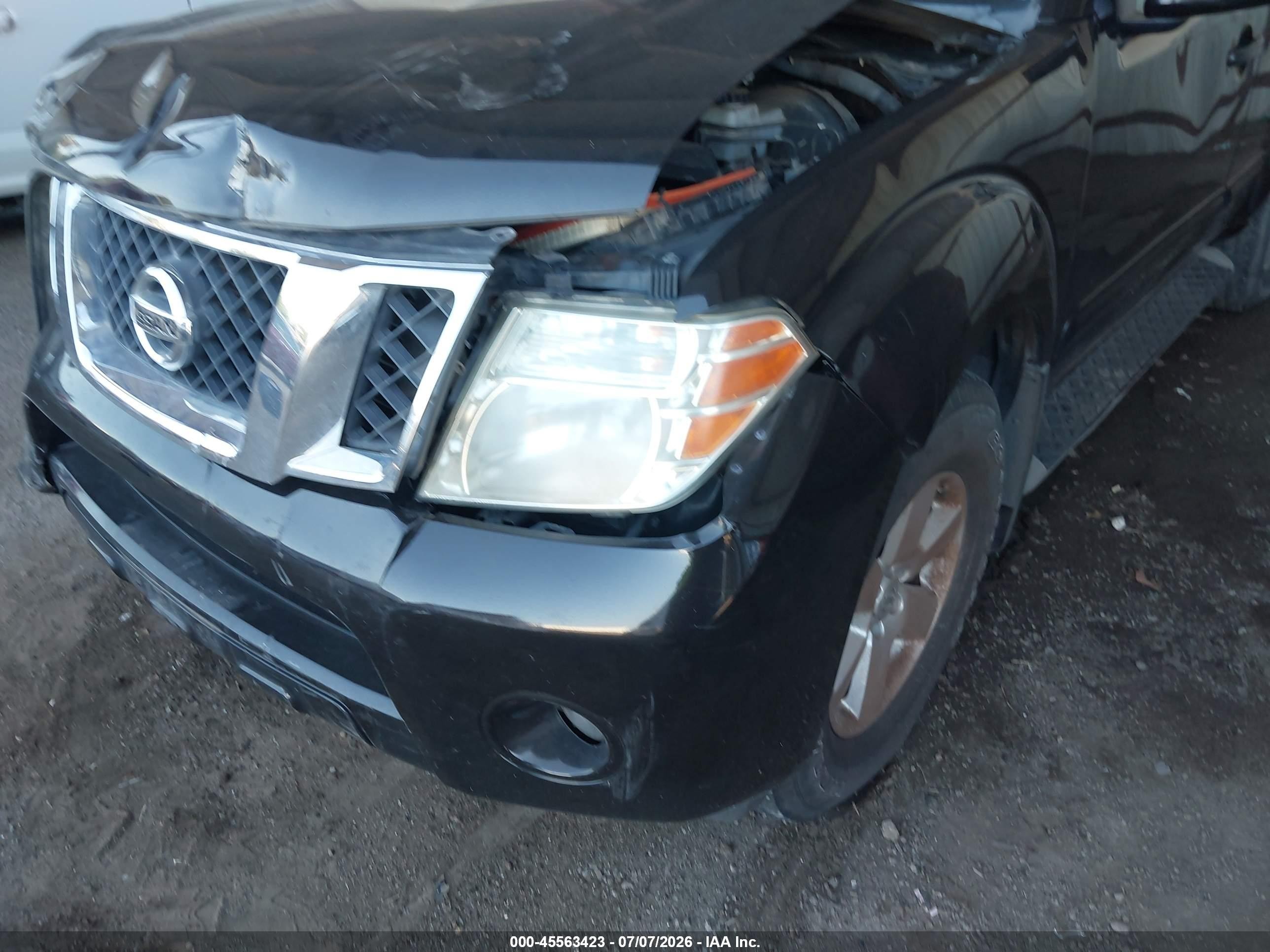 2011 Nissan Pathfinder Sv Black vin: 5N1AR1NB6BC604997