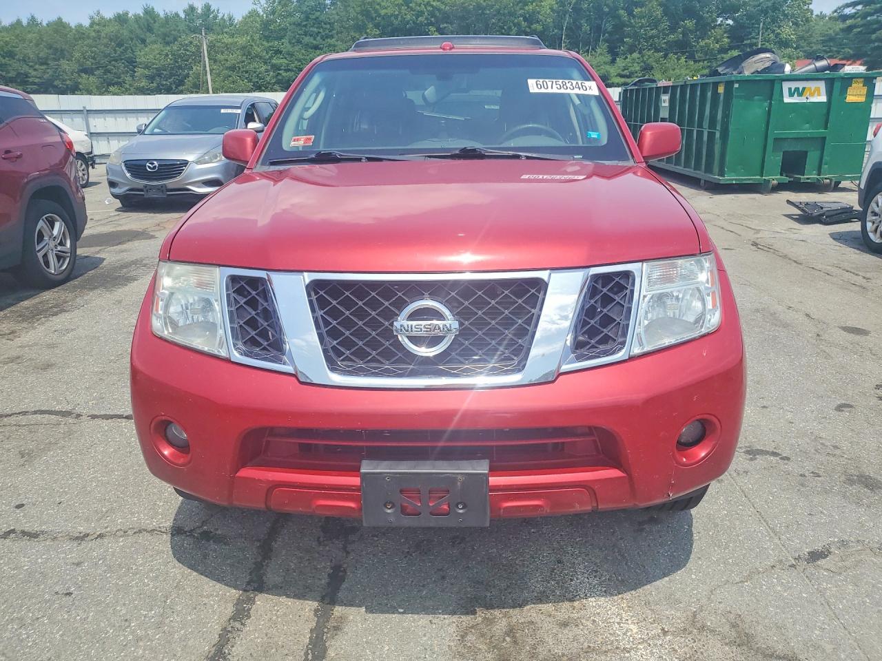 2012 Nissan Pathfinder S Red vin: 5N1AR1NB6CC601938