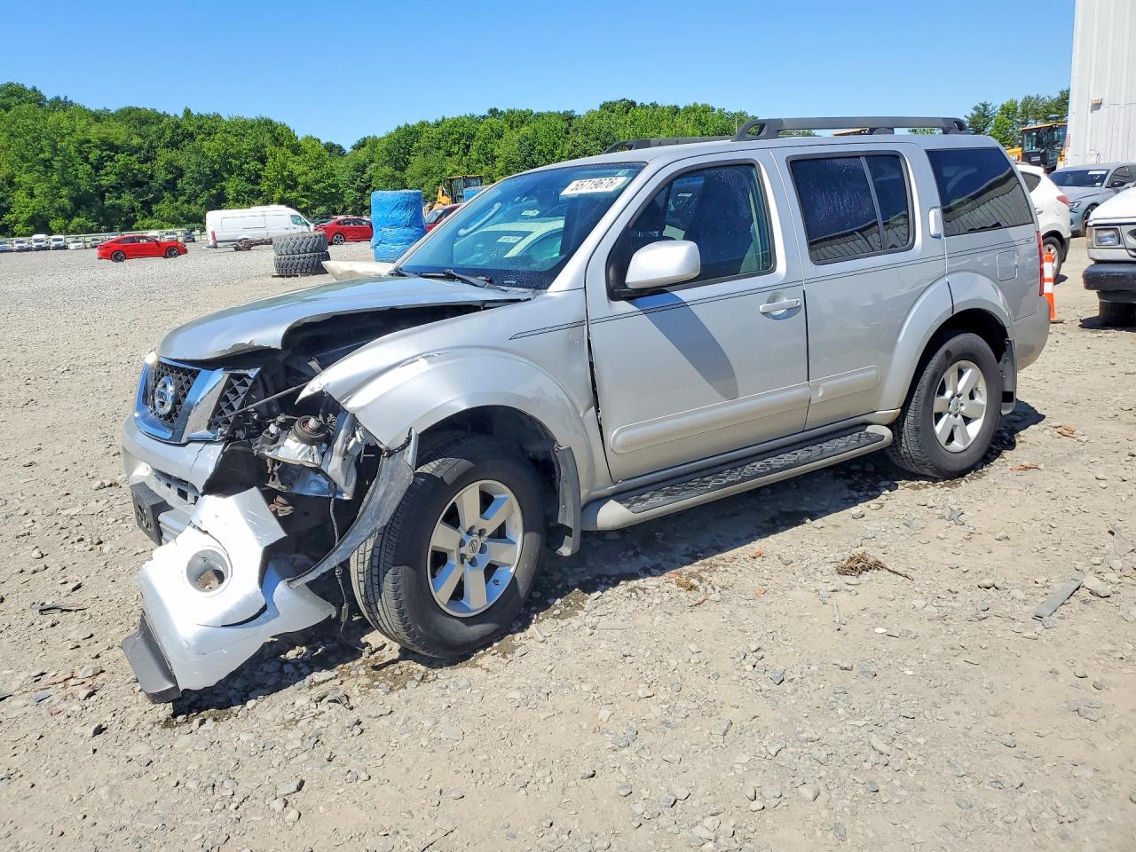 2012 Nissan Pathfinder S Silver vin: 5N1AR1NB6CC615984