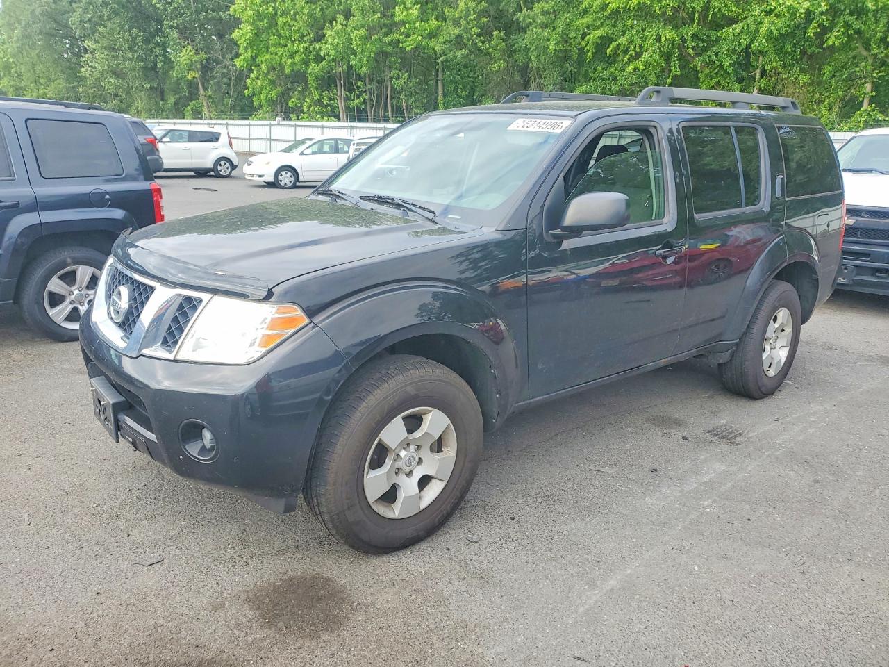 2012 Nissan Pathfinder S Черный vin: 5N1AR1NB8CC605439