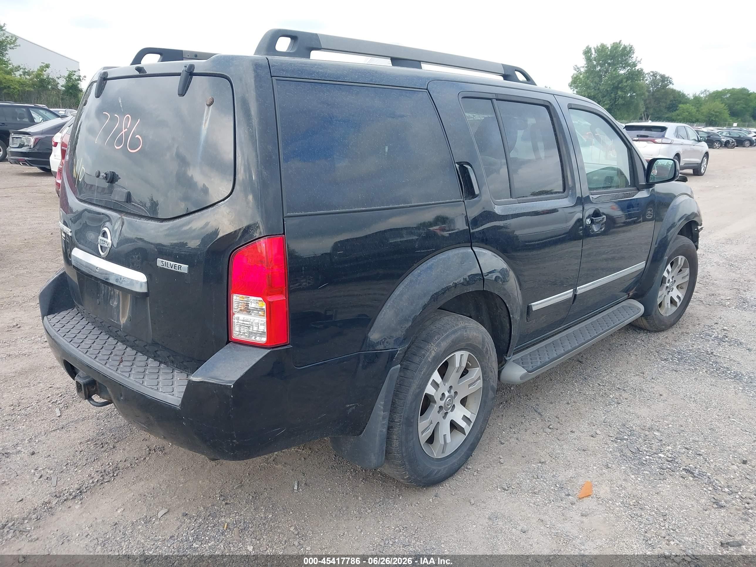 2012 Nissan Pathfinder Silver Black vin: 5N1AR1NB9CC604106