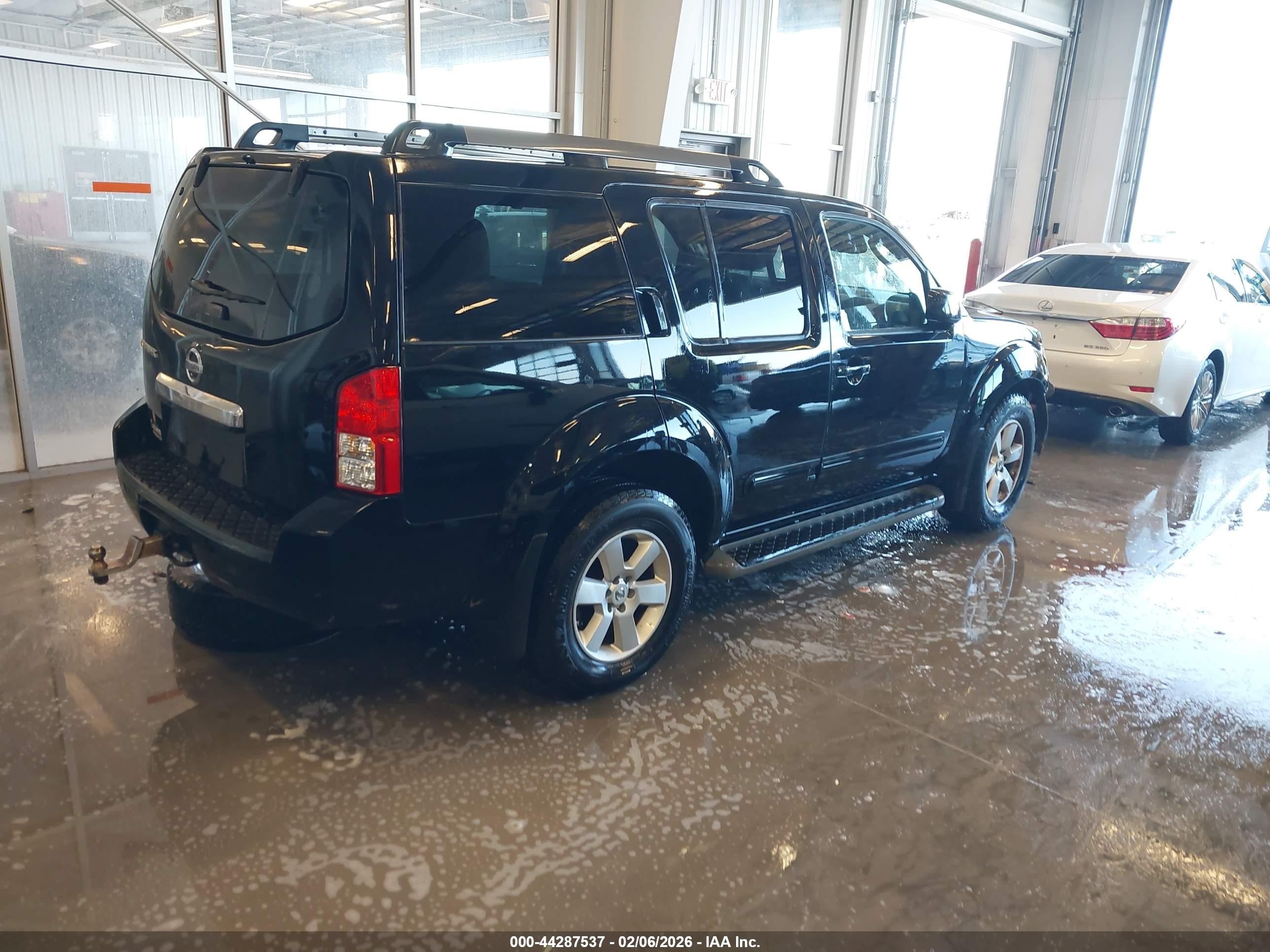 2012 Nissan Pathfinder Sv Black vin: 5N1AR1NB9CC610133