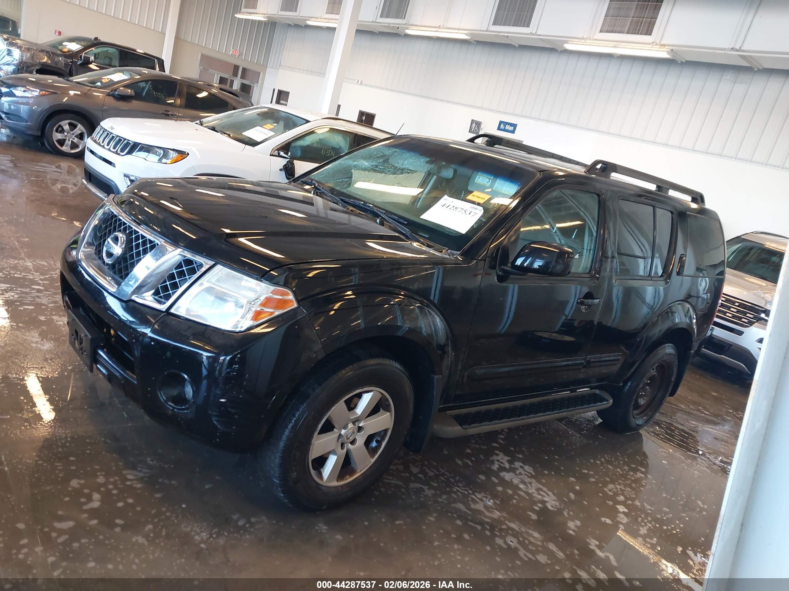 2012 Nissan Pathfinder Sv Black vin: 5N1AR1NB9CC610133