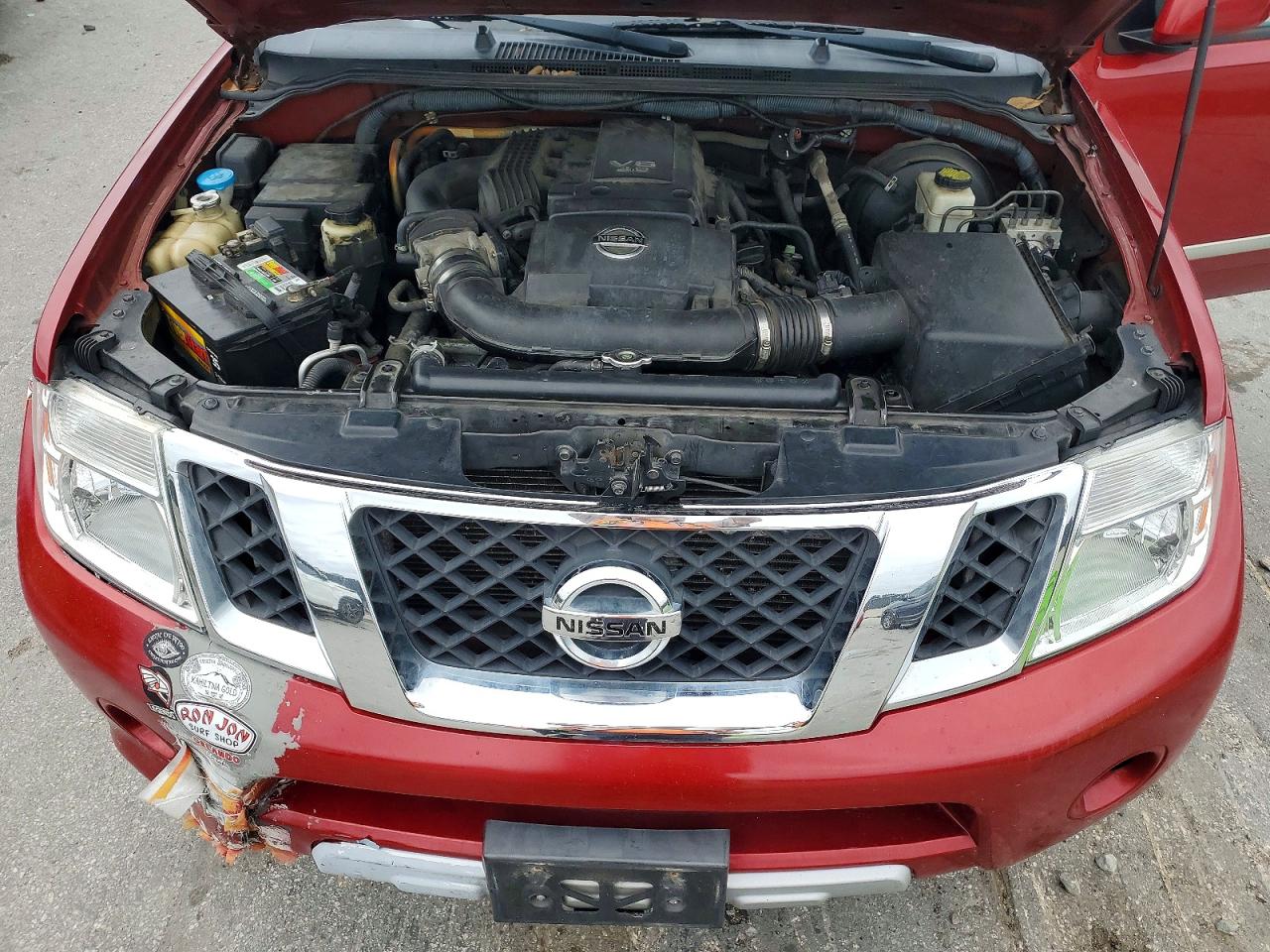 2011 Nissan Pathfinder S Red vin: 5N1AR1NN0BC602995