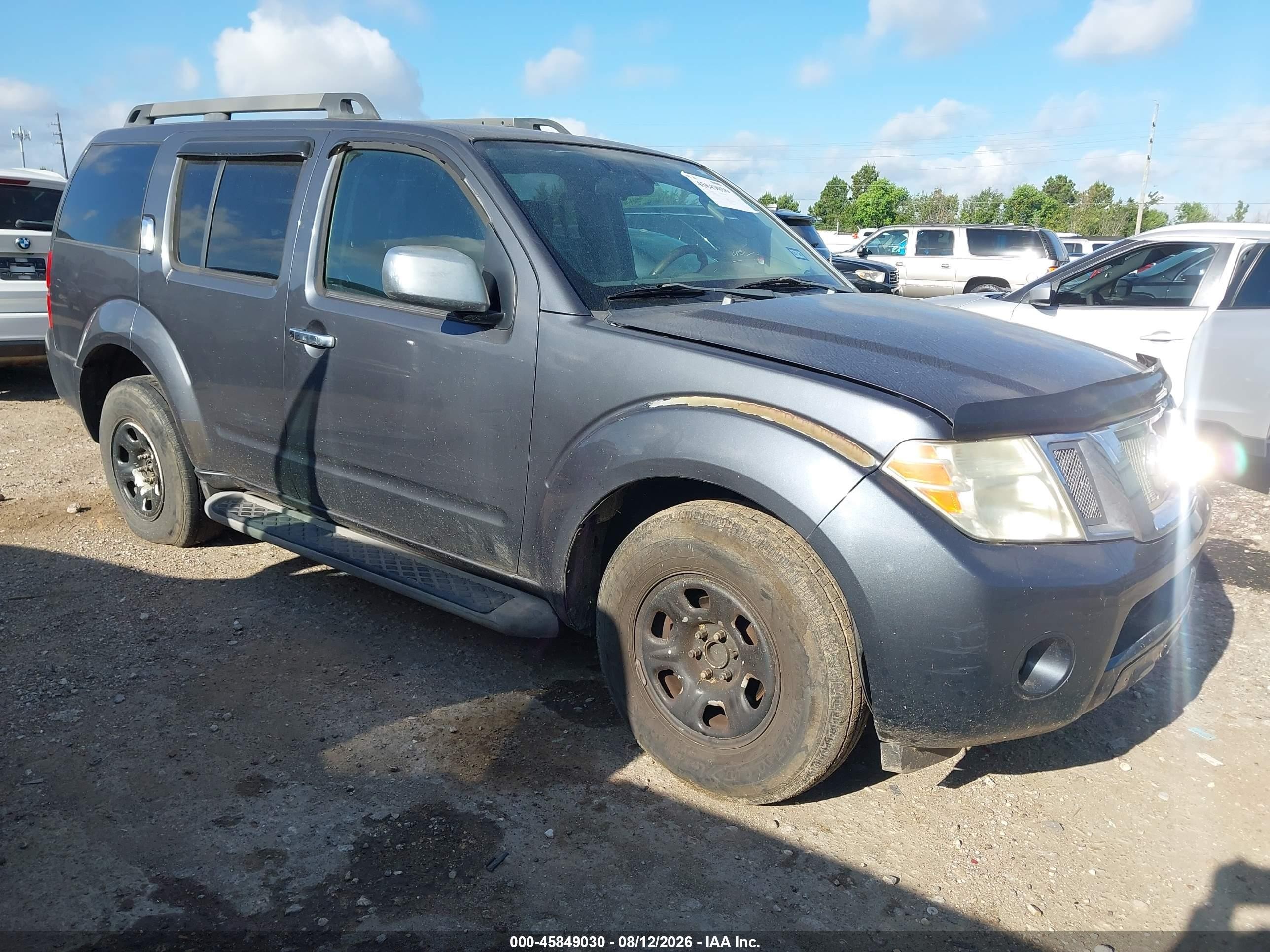 2011 Nissan Pathfinder S Gray vin: 5N1AR1NN0BC623975
