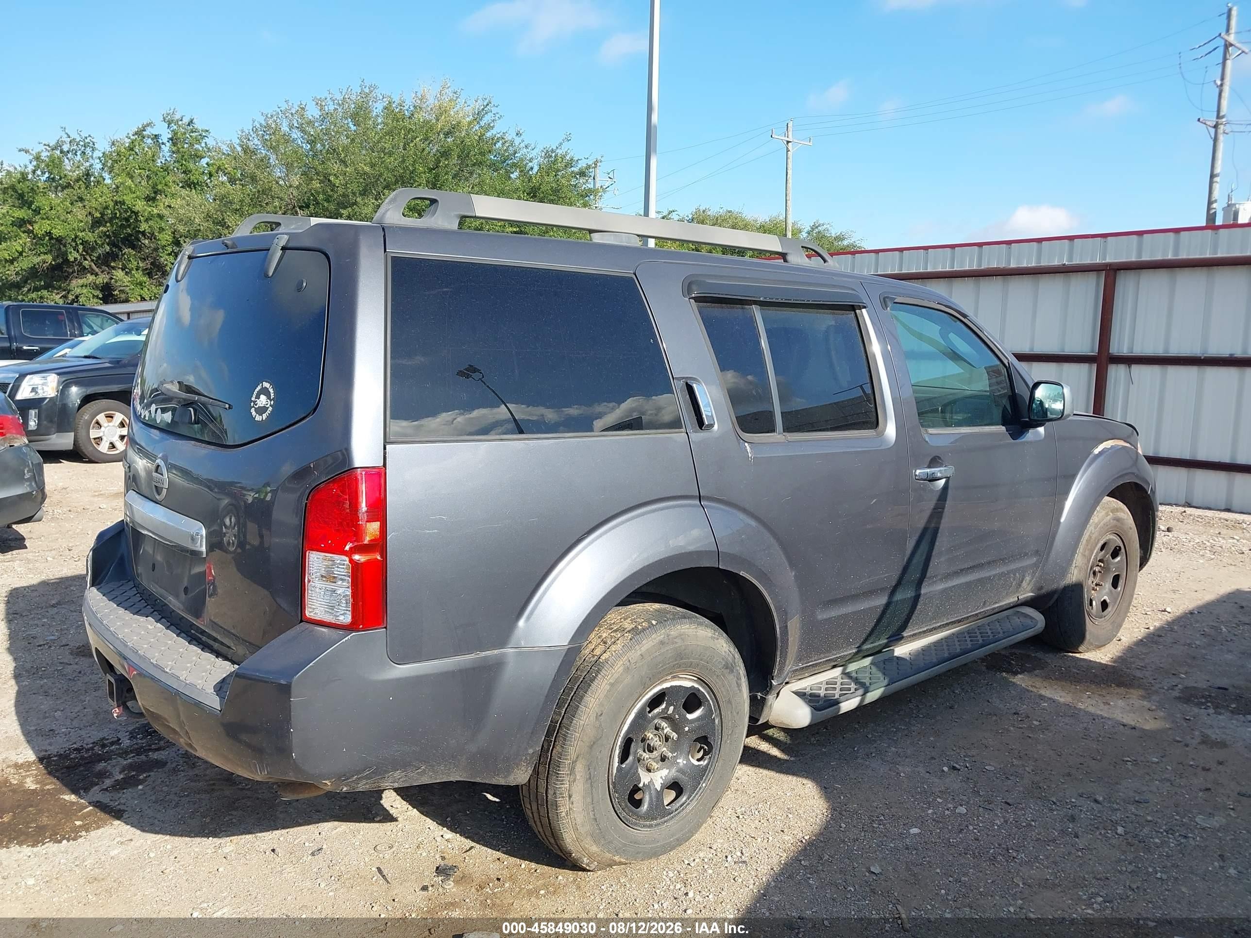 2011 Nissan Pathfinder S Gray vin: 5N1AR1NN0BC623975