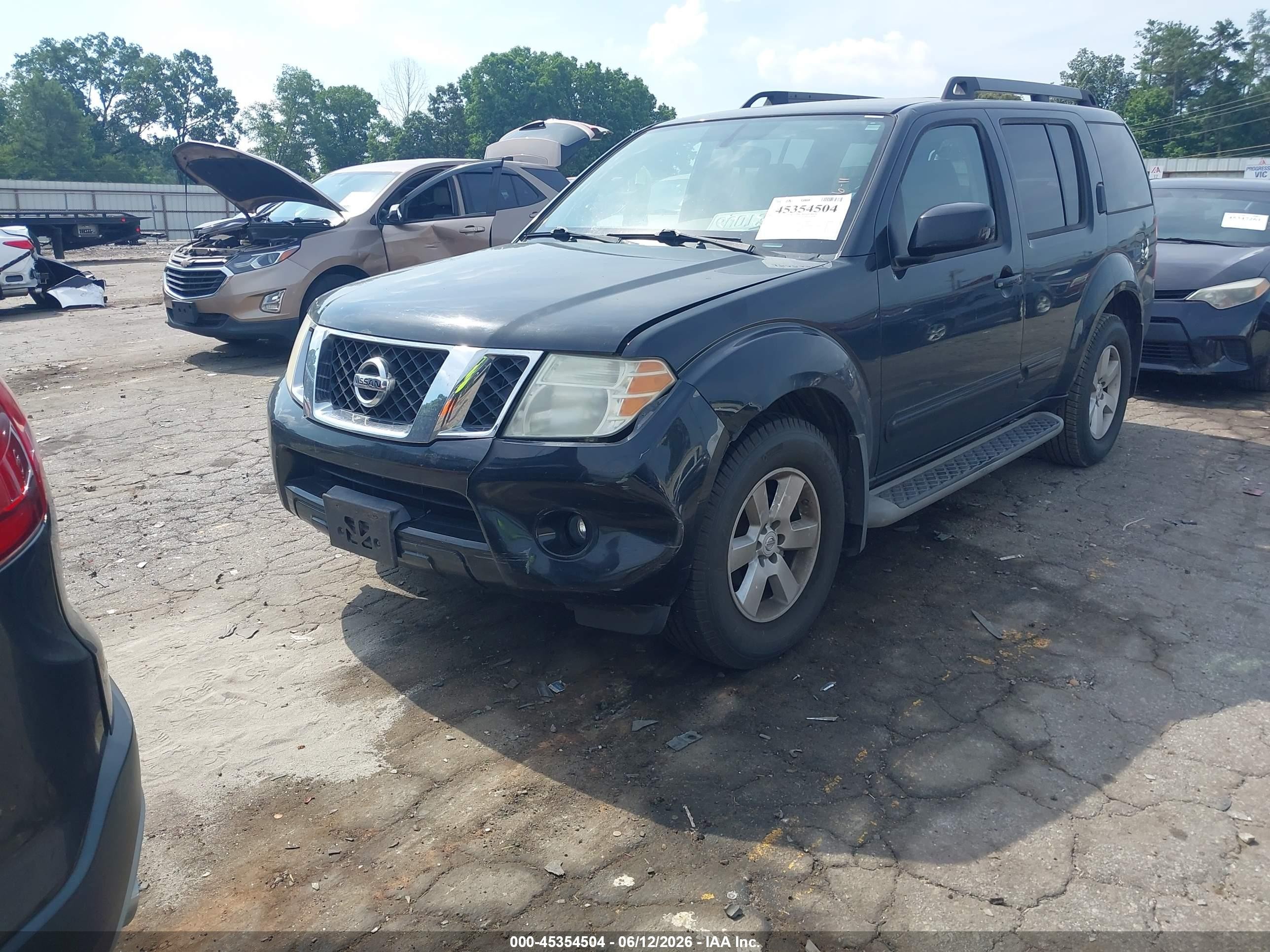 2012 Nissan Pathfinder Sv Black vin: 5N1AR1NN0CC607082