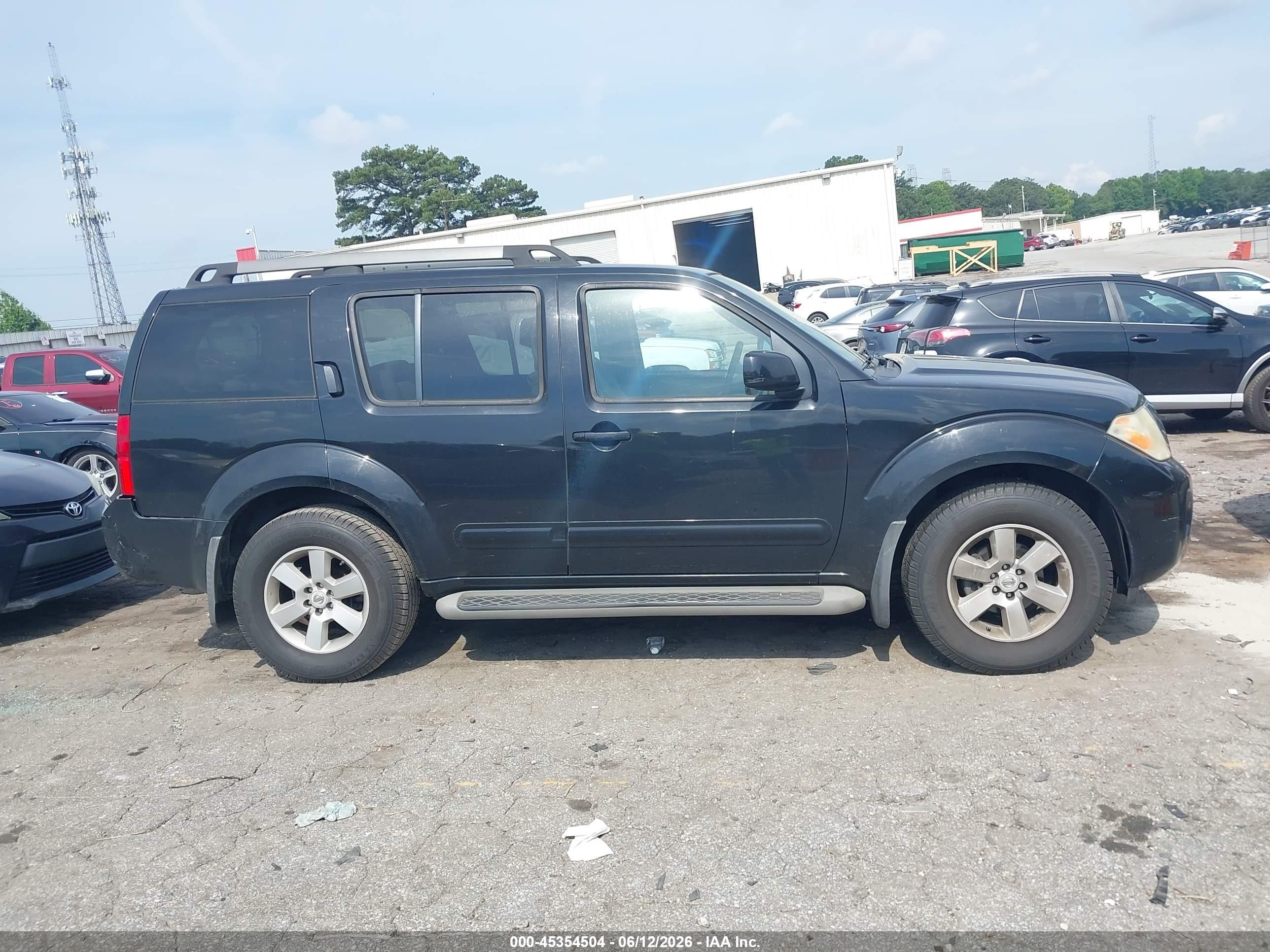2012 Nissan Pathfinder Sv Black vin: 5N1AR1NN0CC607082