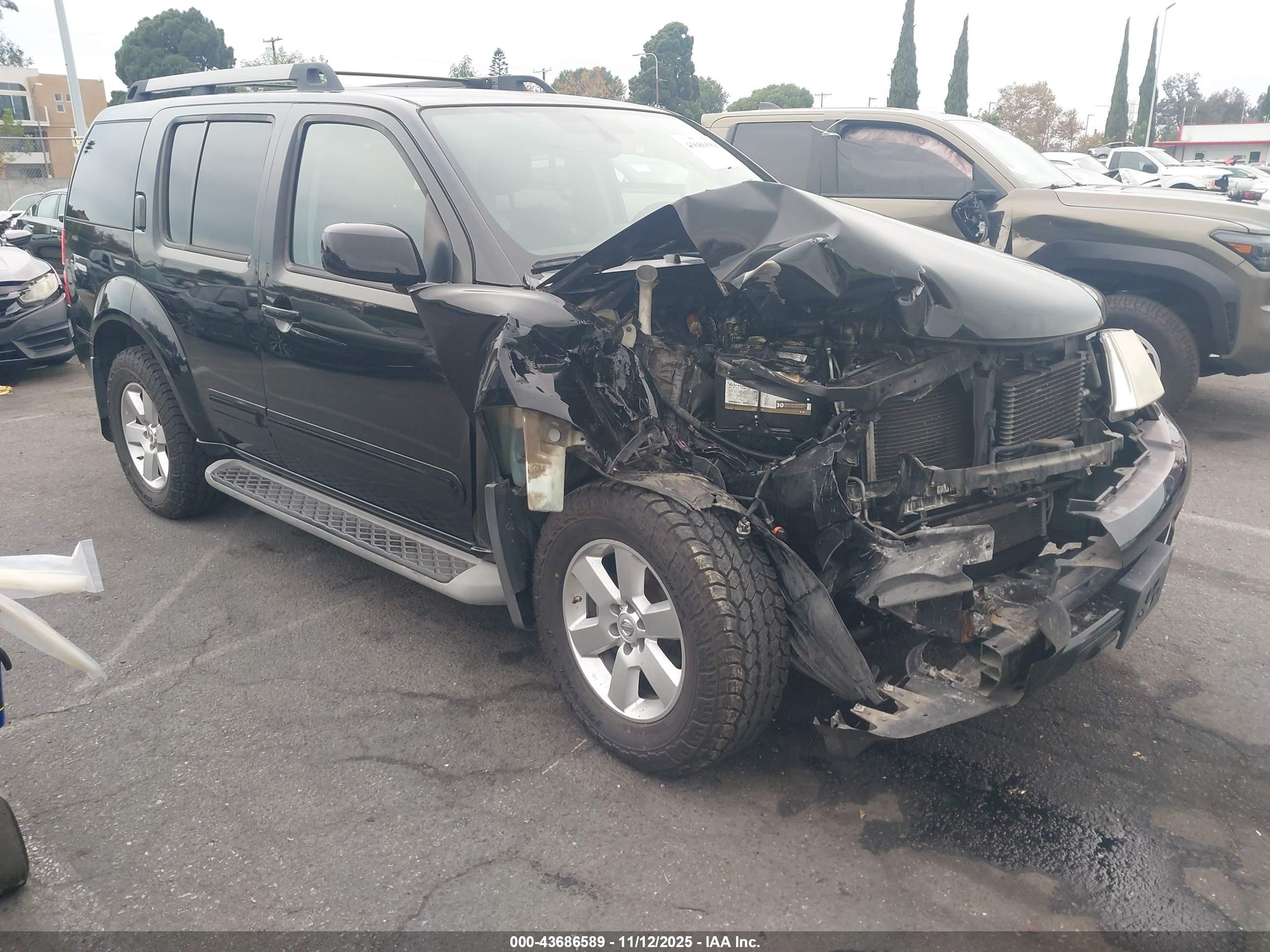 2012 Nissan Pathfinder Sv Black vin: 5N1AR1NN0CC633665
