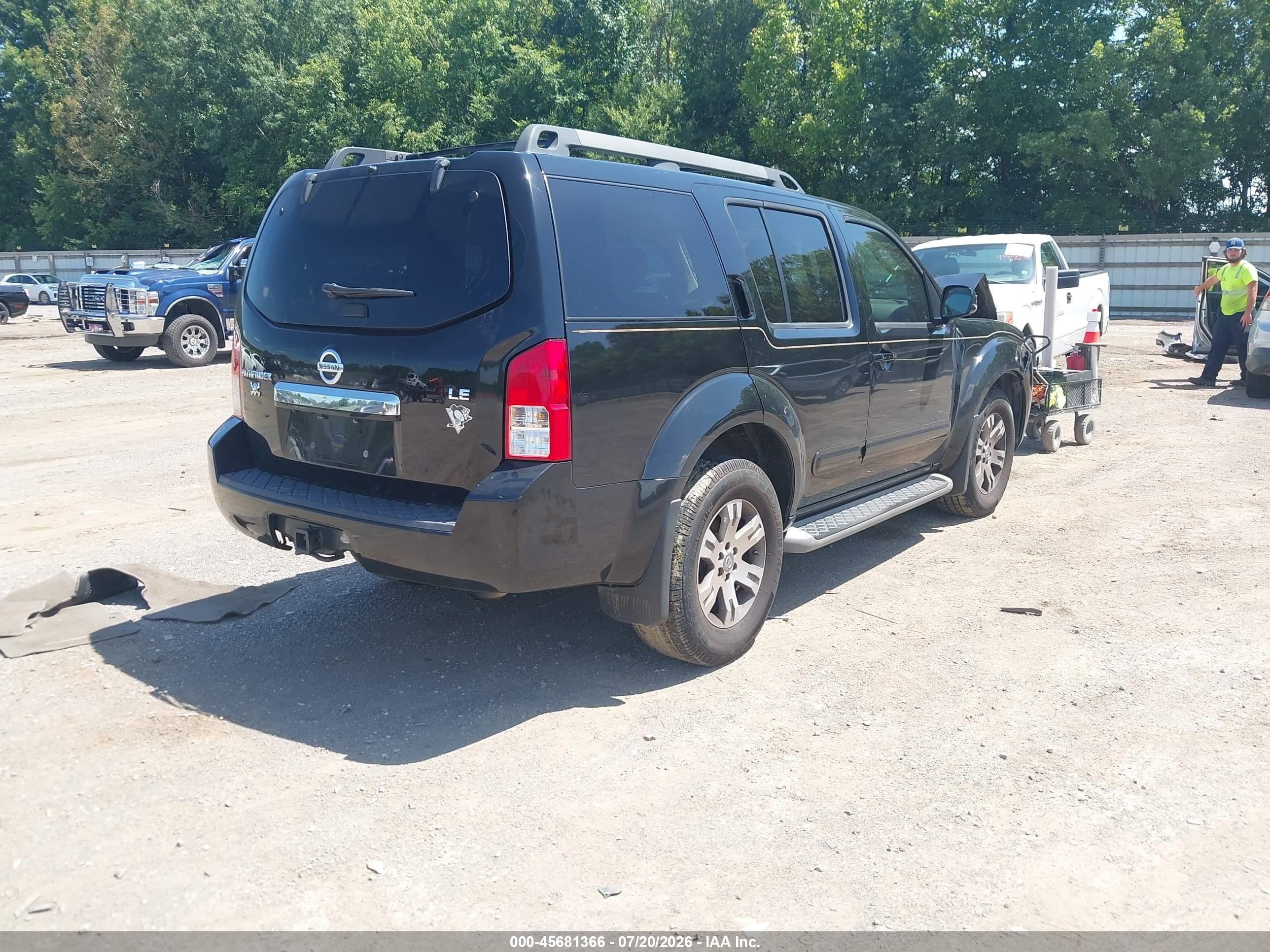 2010 Nissan Pathfinder Se Black vin: 5N1AR1NN1AC619710