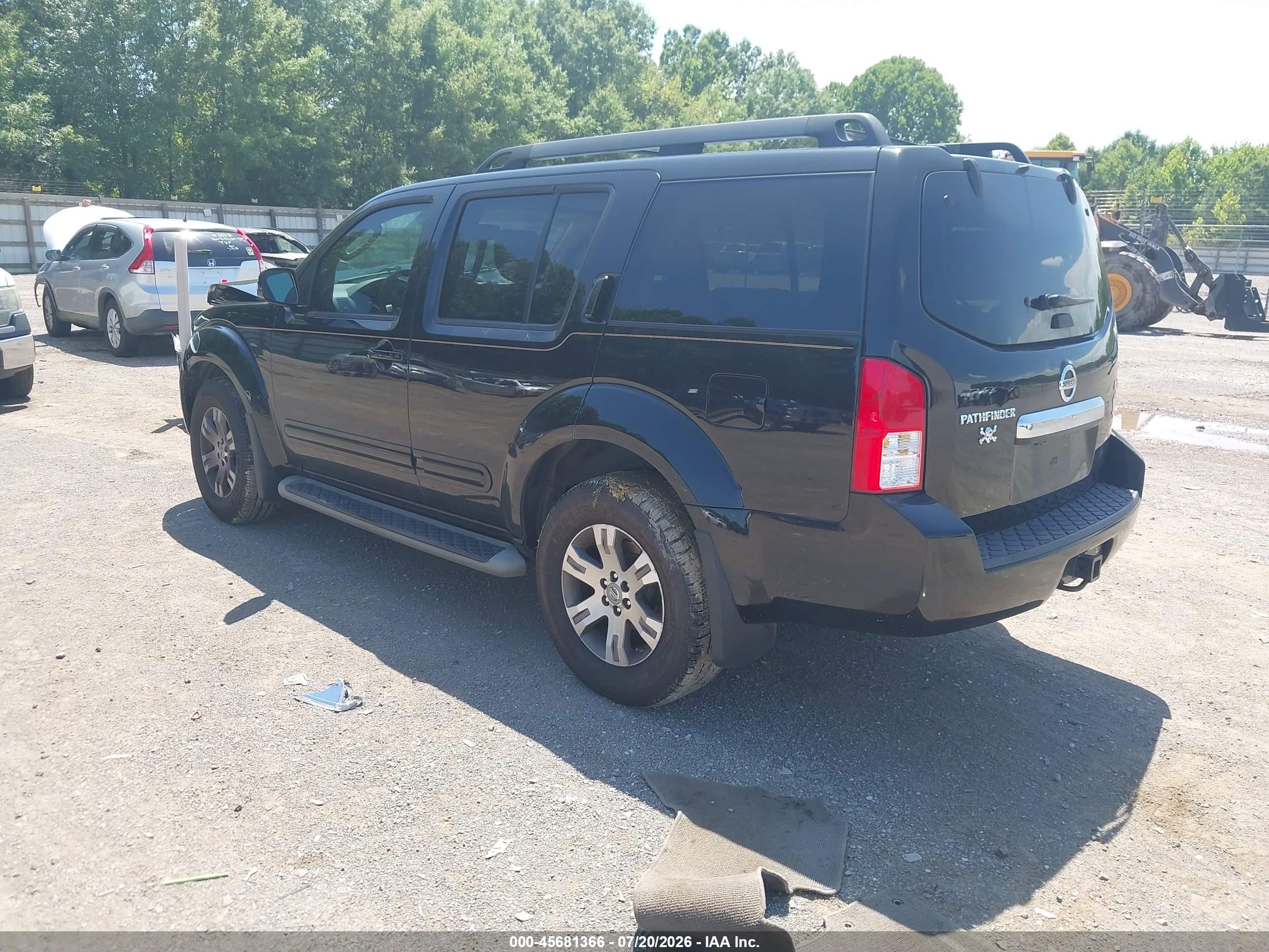 2010 Nissan Pathfinder Se Black vin: 5N1AR1NN1AC619710