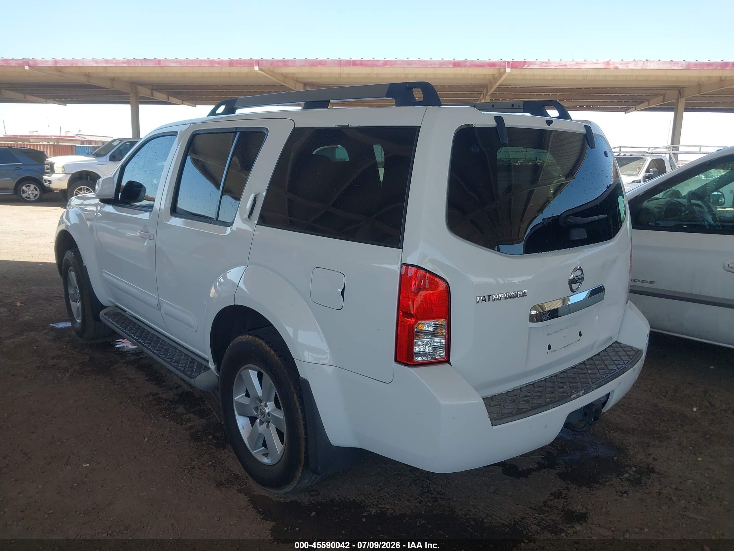 2012 Nissan Pathfinder Sv White vin: 5N1AR1NN1CC603056