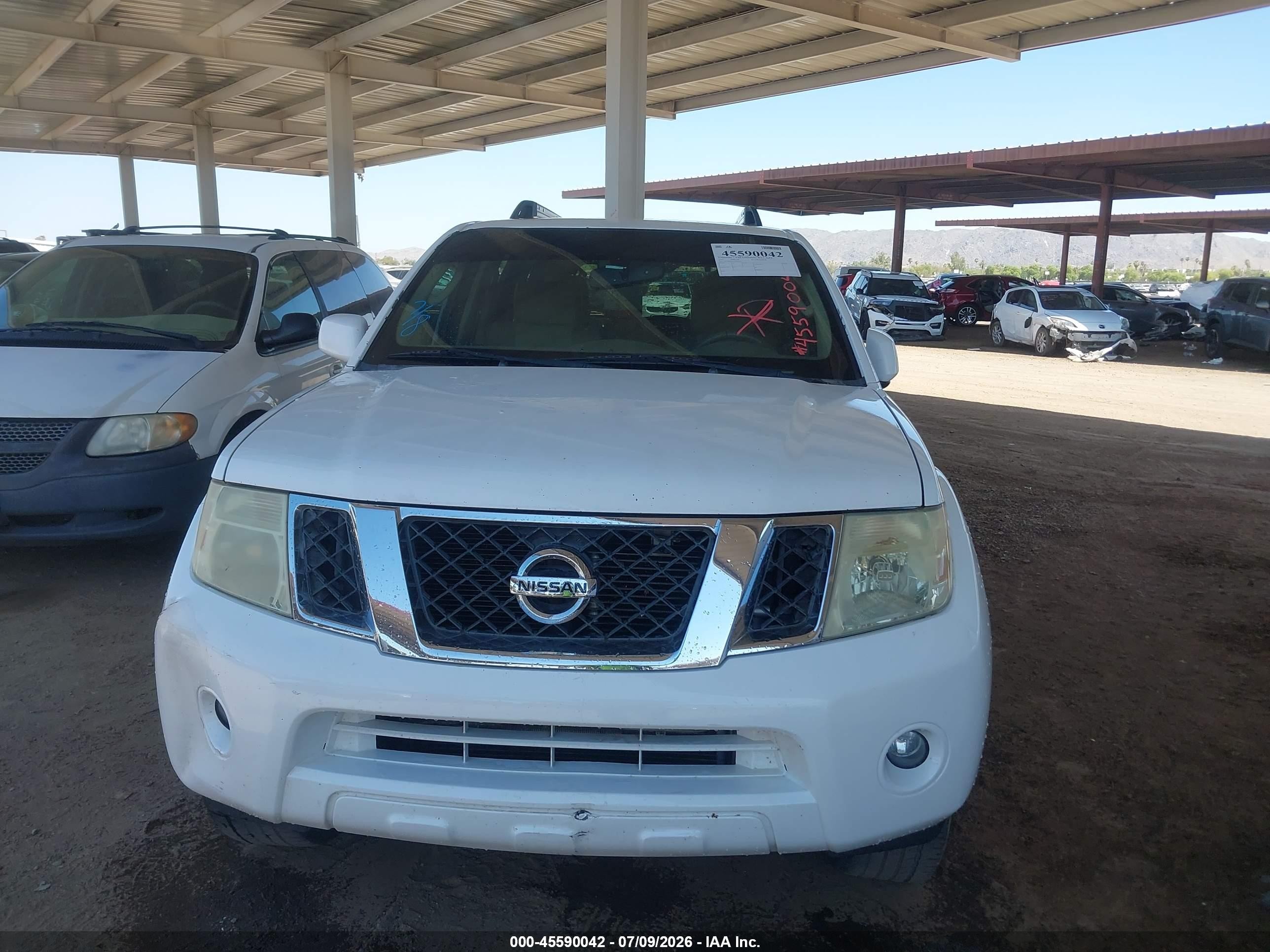 2012 Nissan Pathfinder Sv White vin: 5N1AR1NN1CC603056