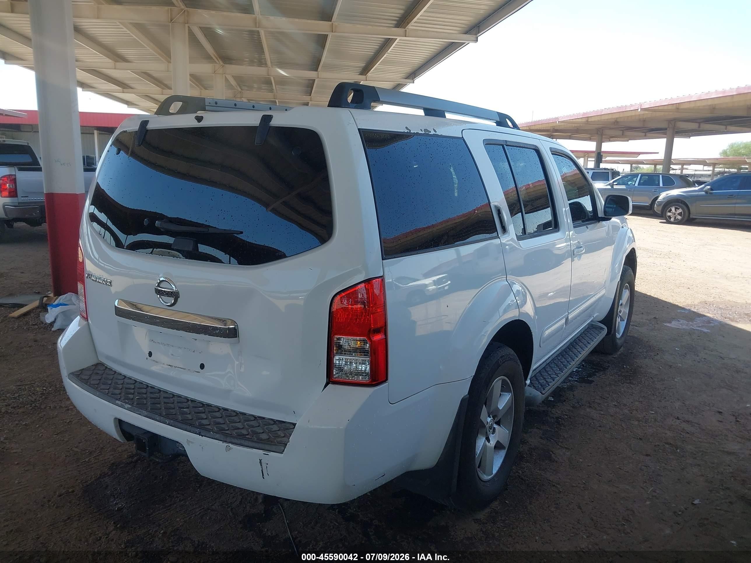 2012 Nissan Pathfinder Sv White vin: 5N1AR1NN1CC603056