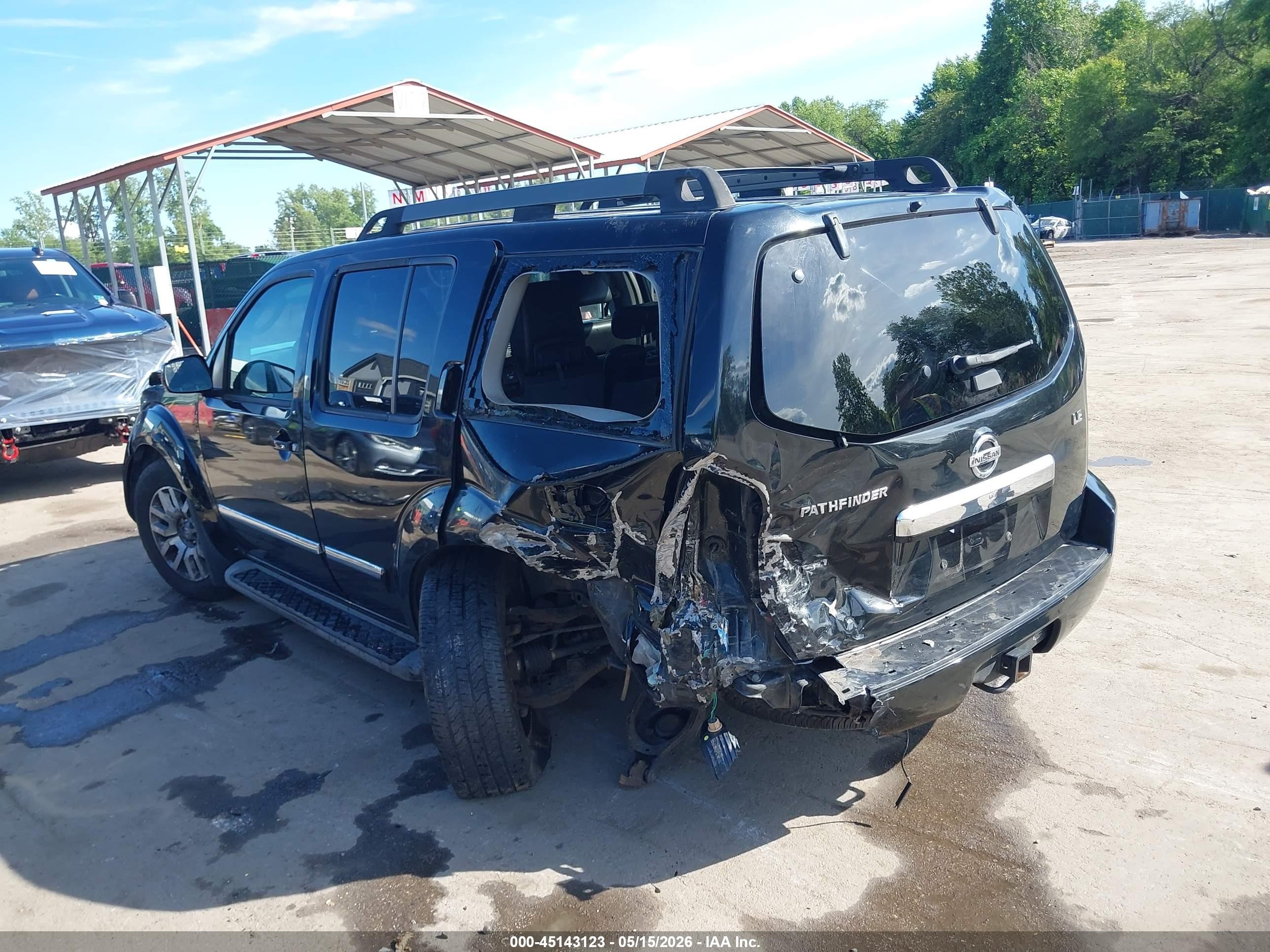2012 Nissan Pathfinder Le Черный vin: 5N1AR1NN1CC624828