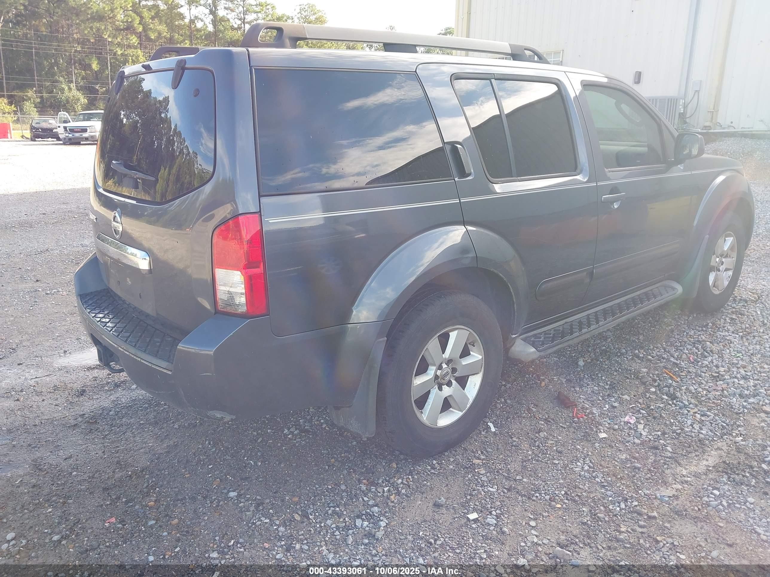 2012 Nissan Pathfinder Sv Gray vin: 5N1AR1NN1CC633514