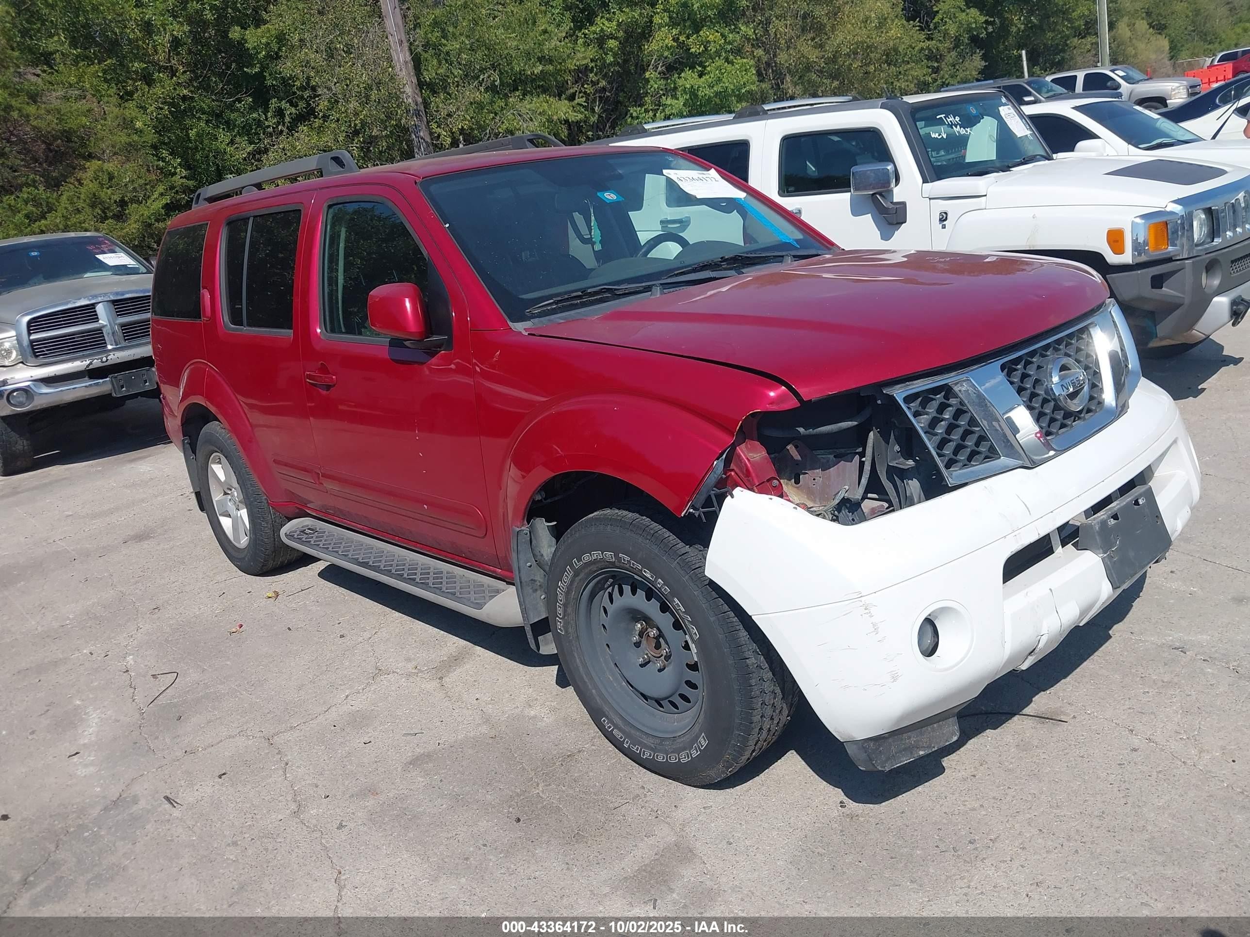 2012 Nissan Pathfinder Sv Красный vin: 5N1AR1NN2CC600781
