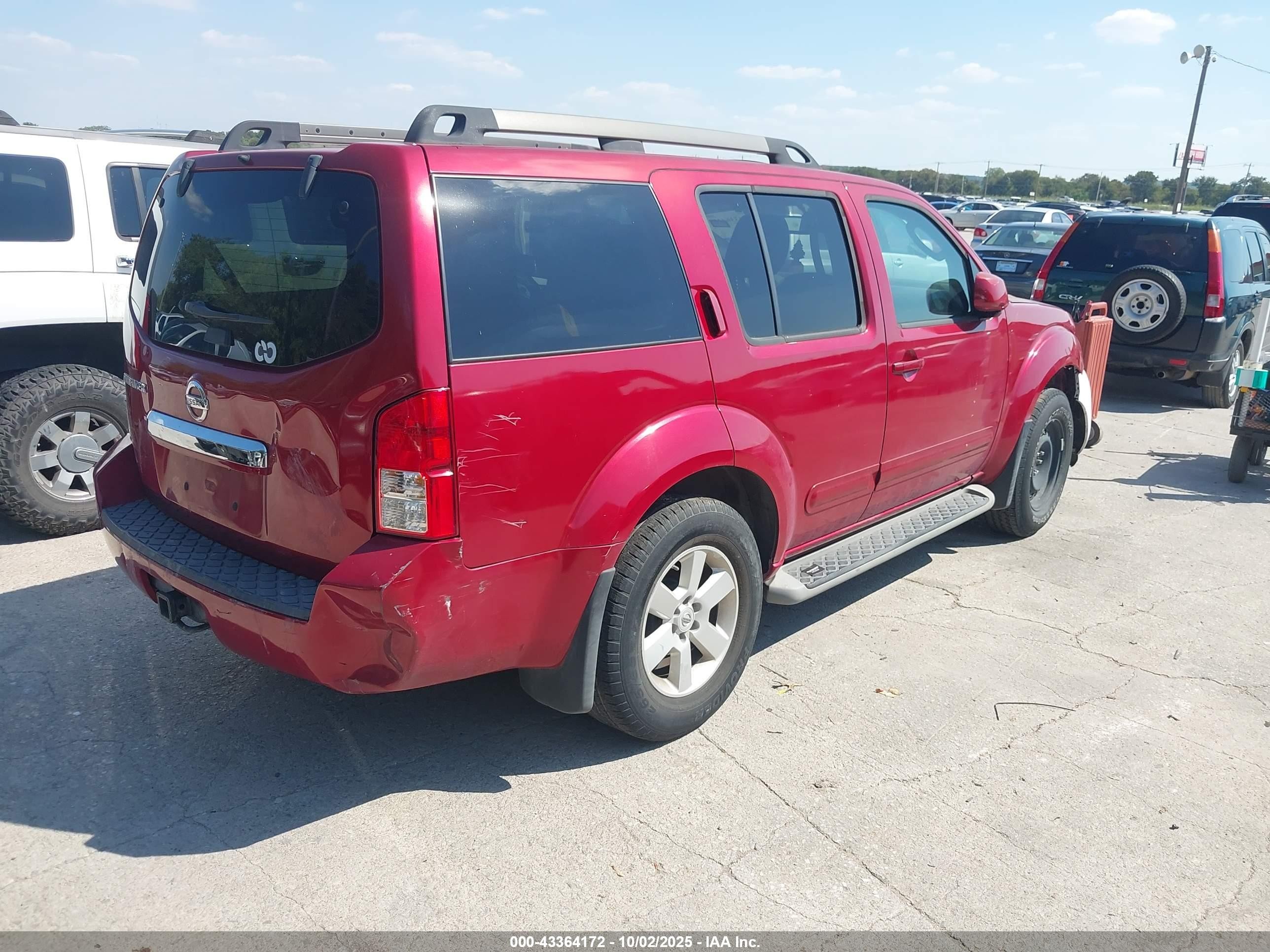 2012 Nissan Pathfinder Sv Красный vin: 5N1AR1NN2CC600781