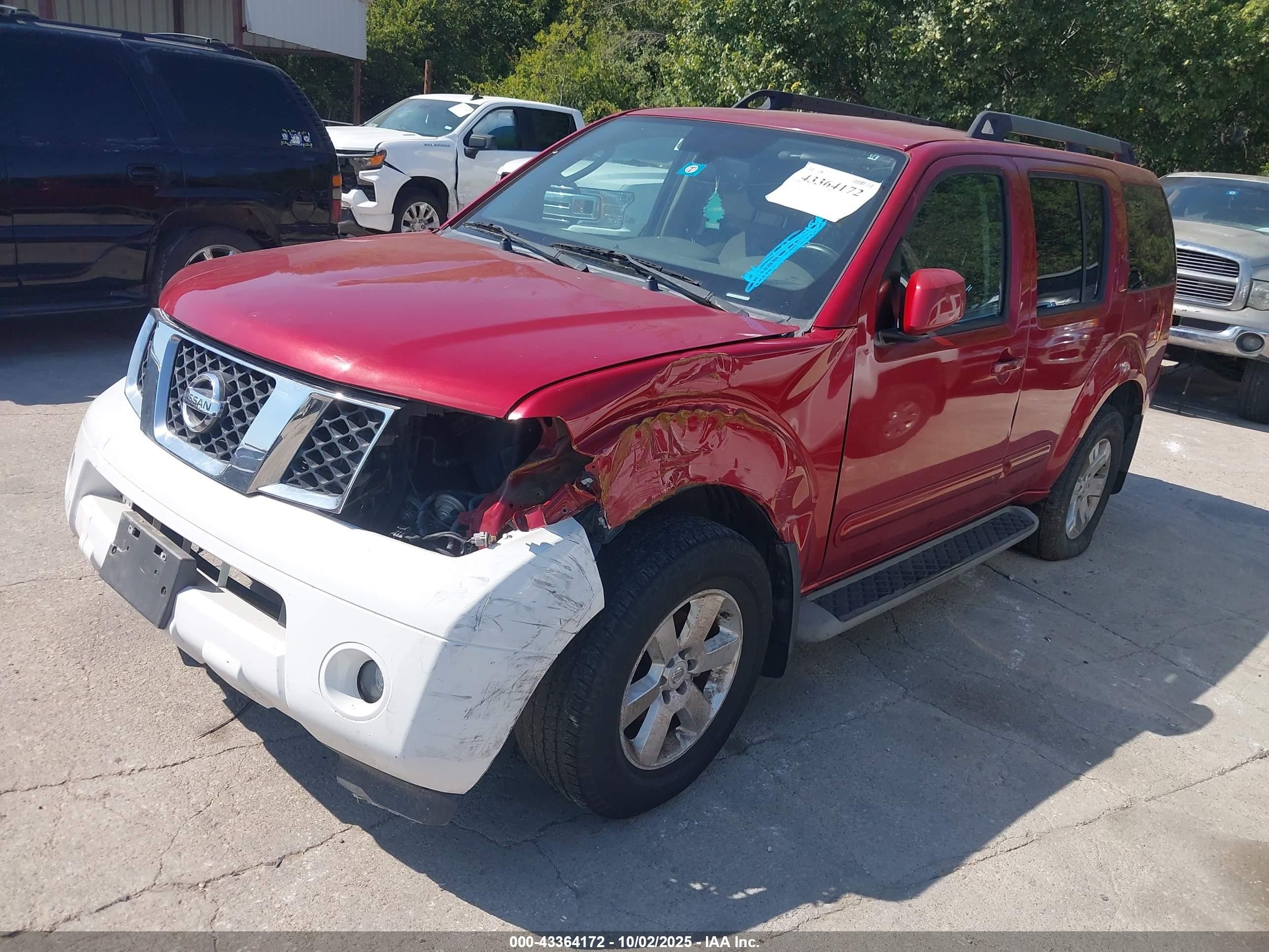 2012 Nissan Pathfinder Sv Красный vin: 5N1AR1NN2CC600781