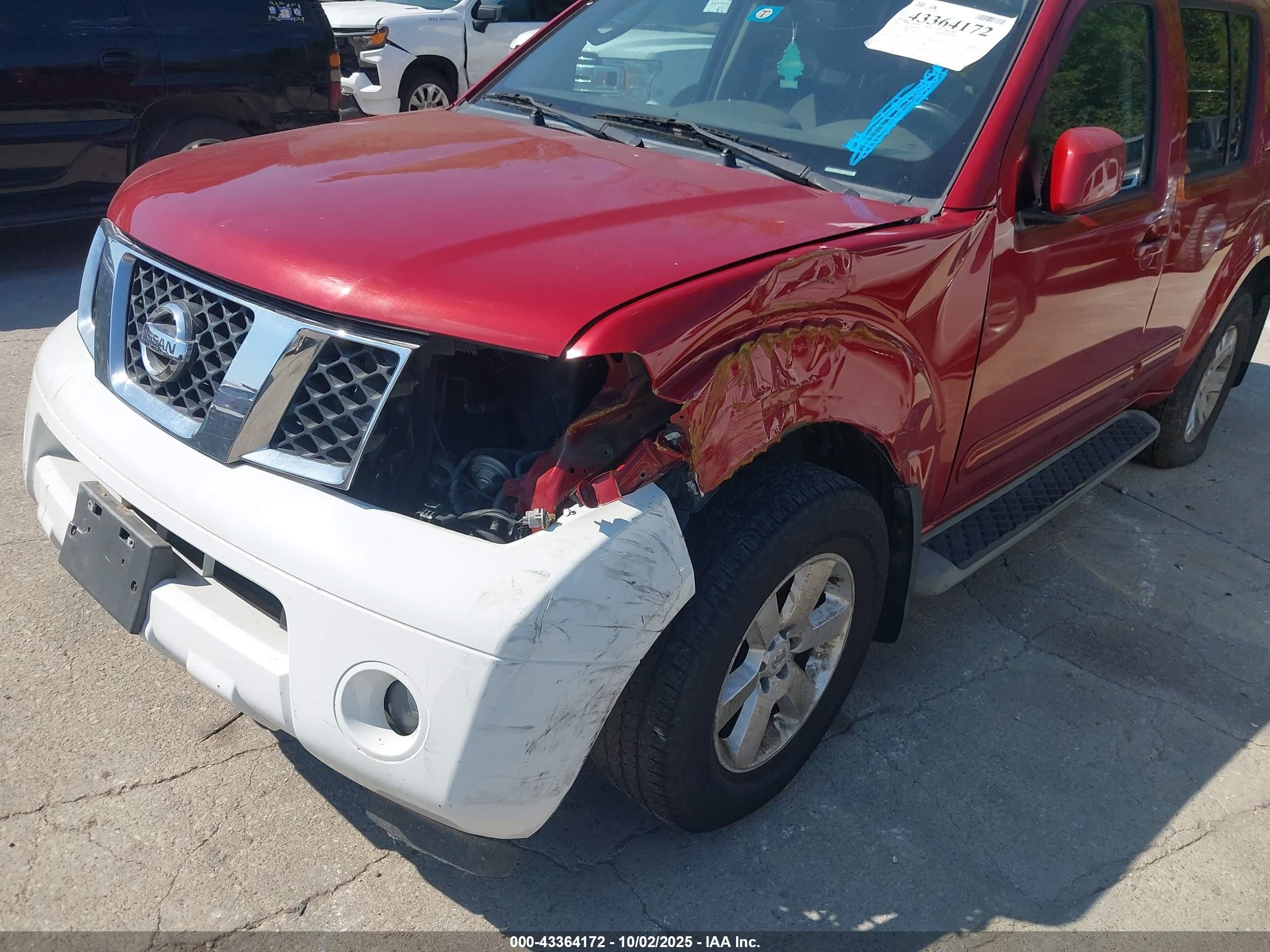 2012 Nissan Pathfinder Sv Красный vin: 5N1AR1NN2CC600781