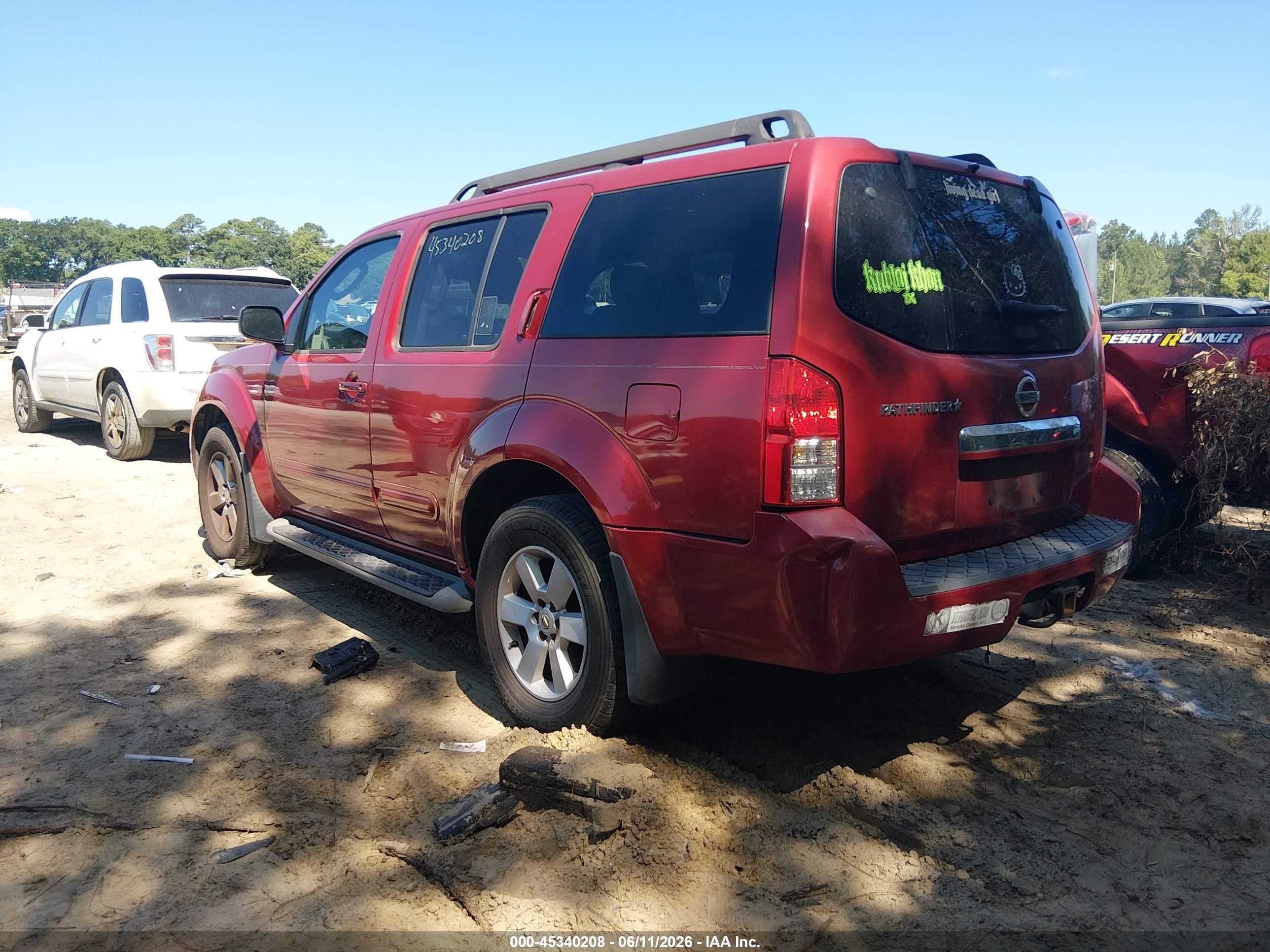 2012 Nissan Pathfinder Sv Red vin: 5N1AR1NN2CC604457