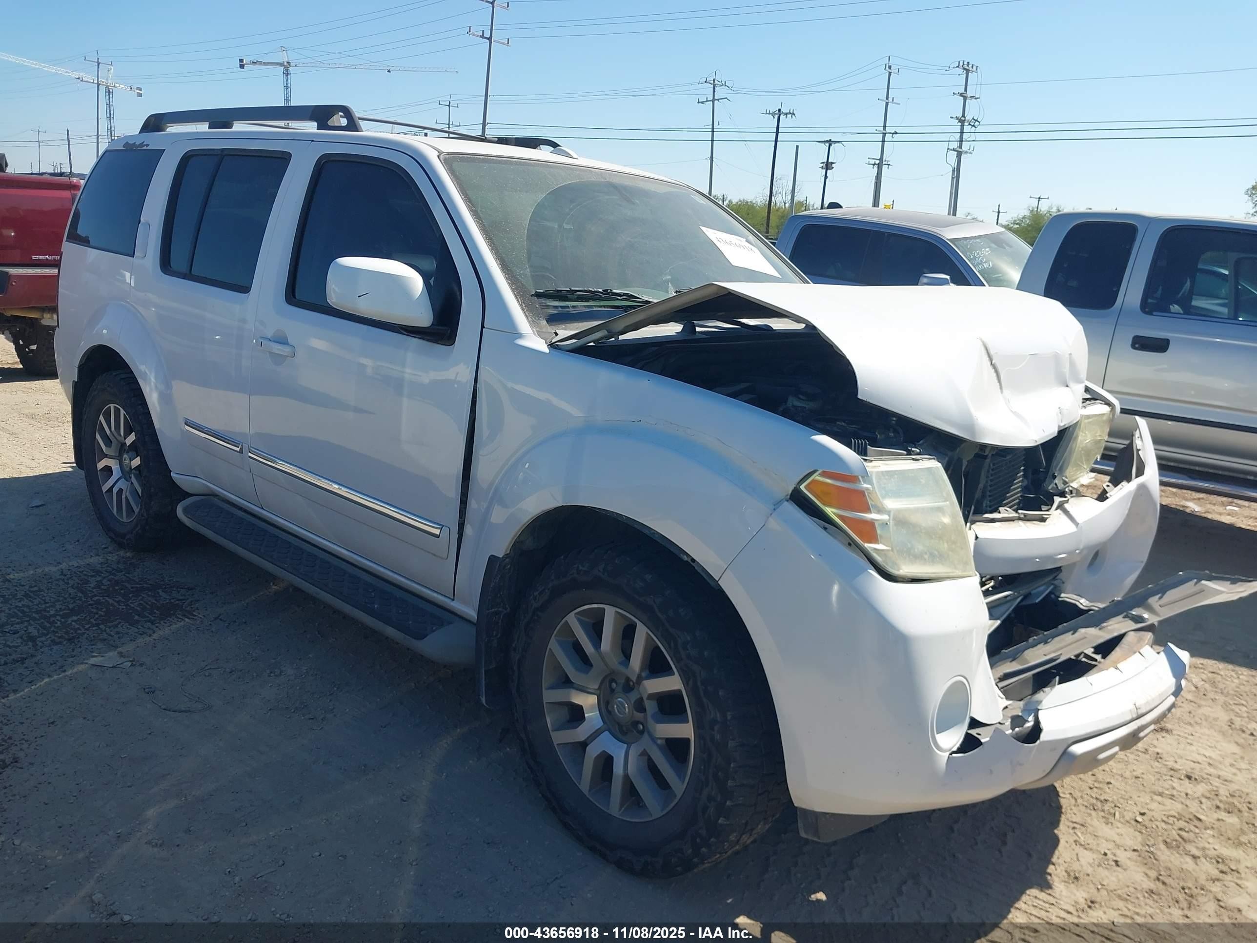 2011 Nissan Pathfinder Le White vin: 5N1AR1NN3BC614865