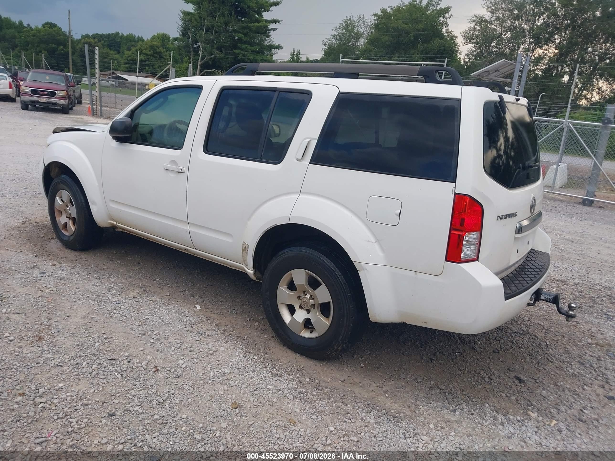 2011 Nissan Pathfinder S White vin: 5N1AR1NN3BC615661